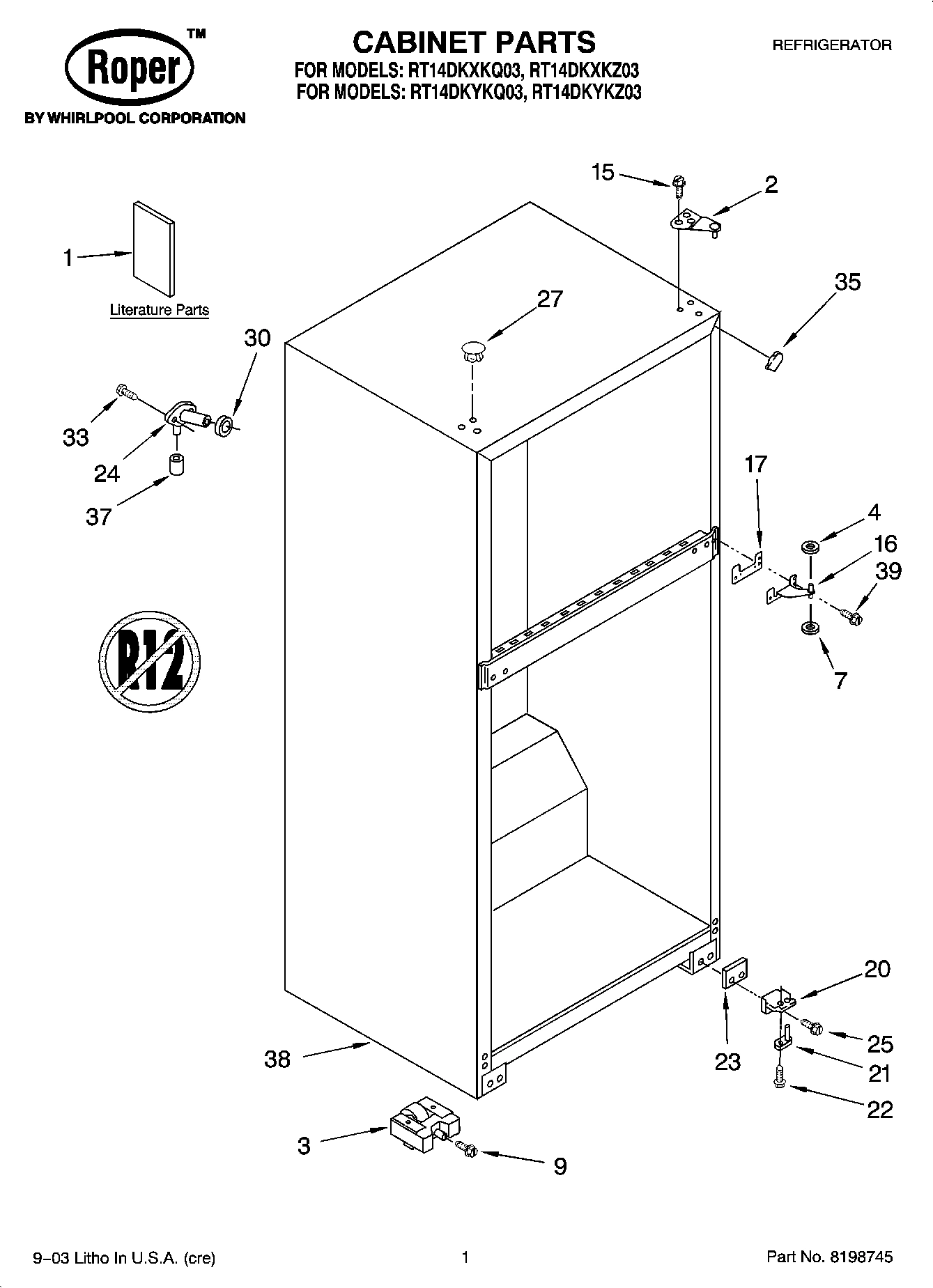 01 - CABINET PARTS