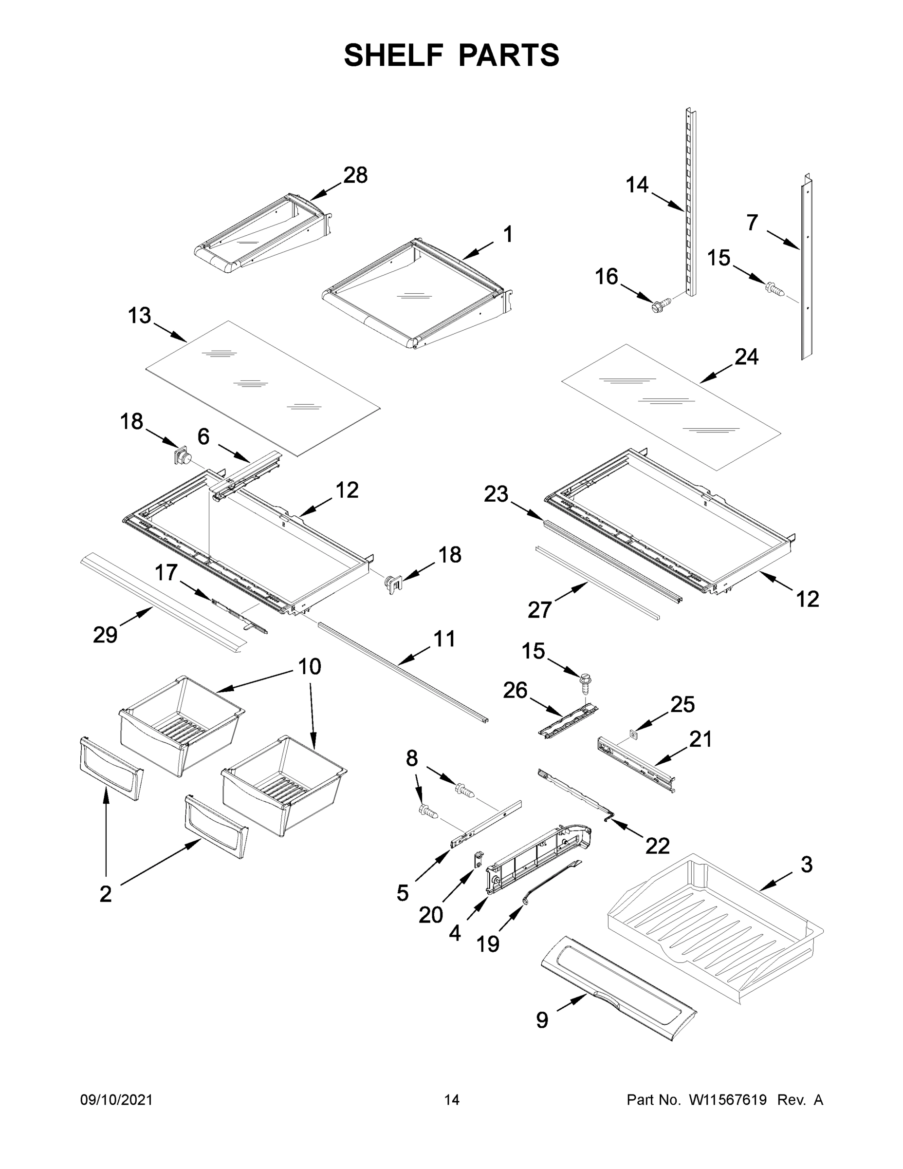 08 - SHELF PARTS