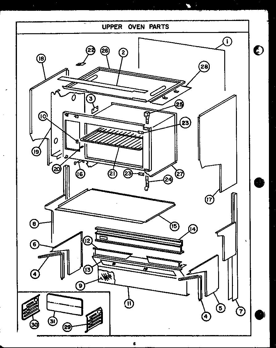08 - UPPER OVEN PARTS