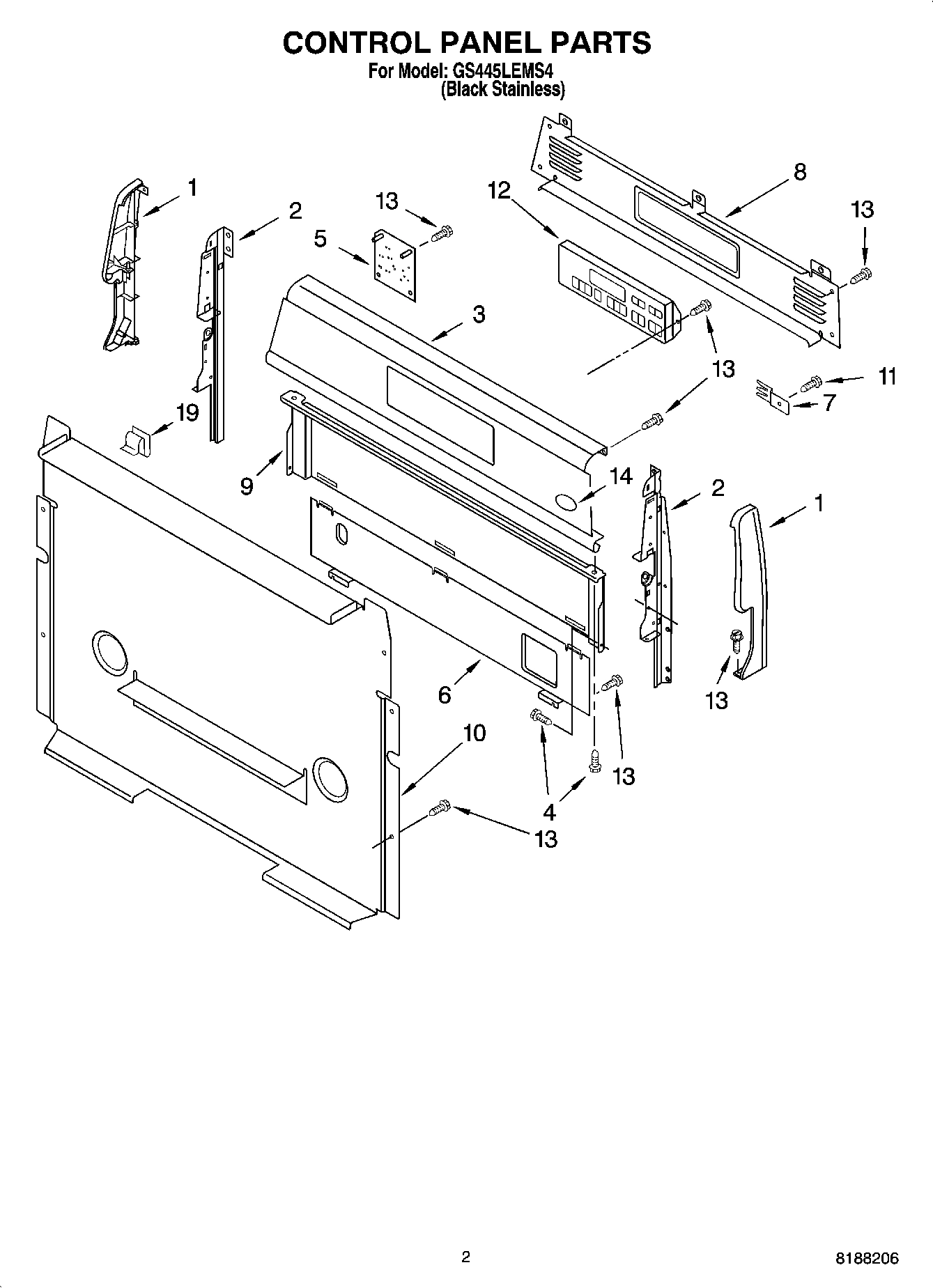 02 - CONTROL PANEL PARTS