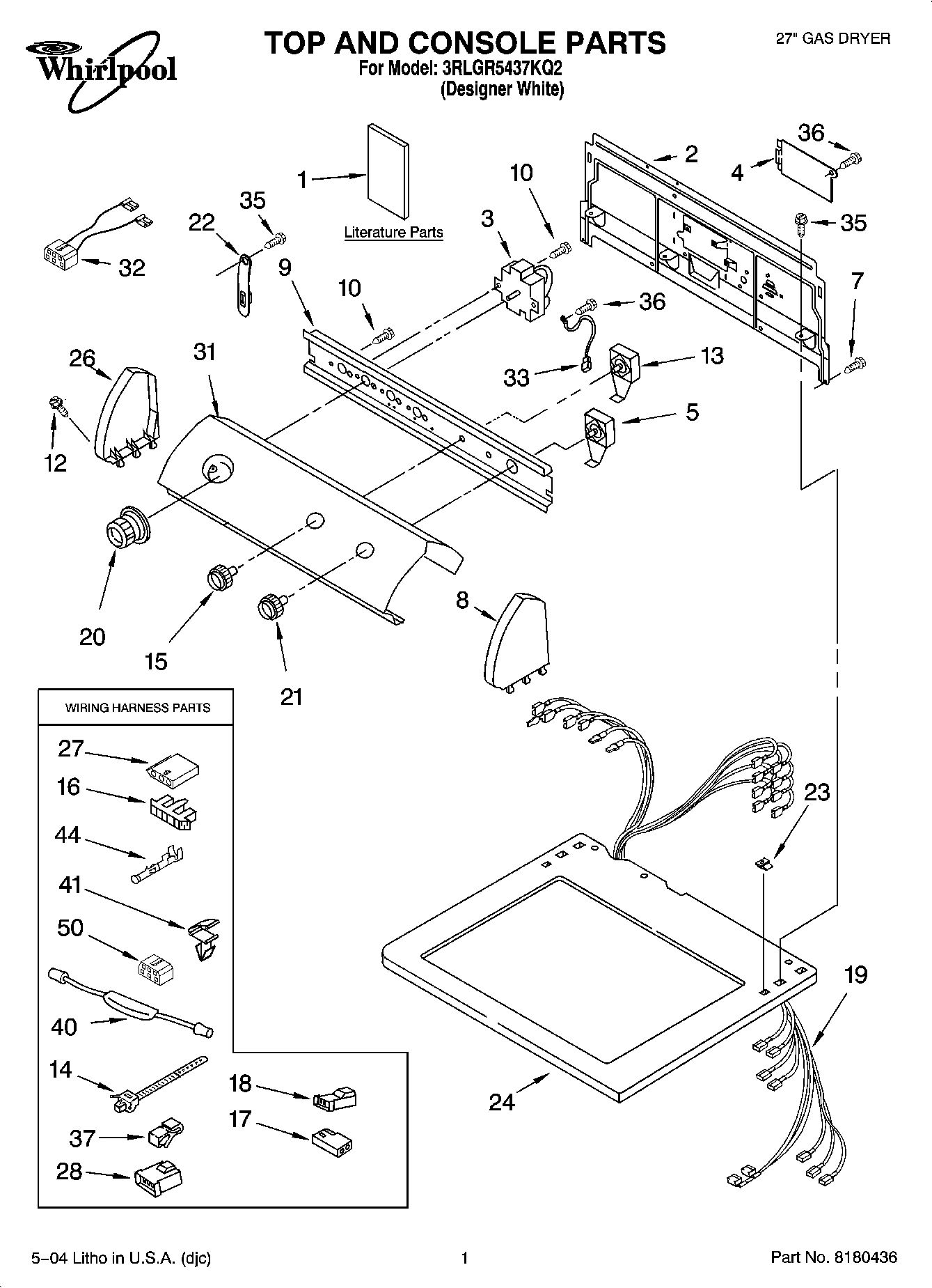 01 - TOP AND CONSOLE PARTS