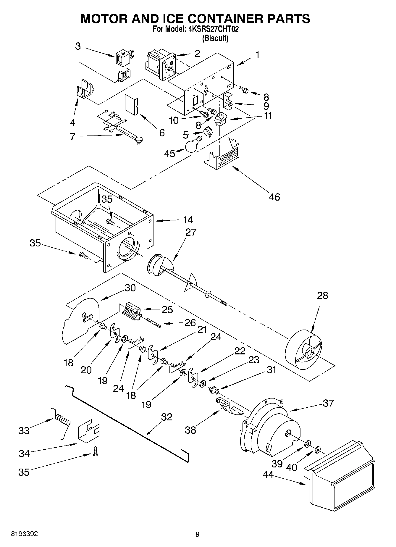 06 - MOTOR AND ICE CONTAINER