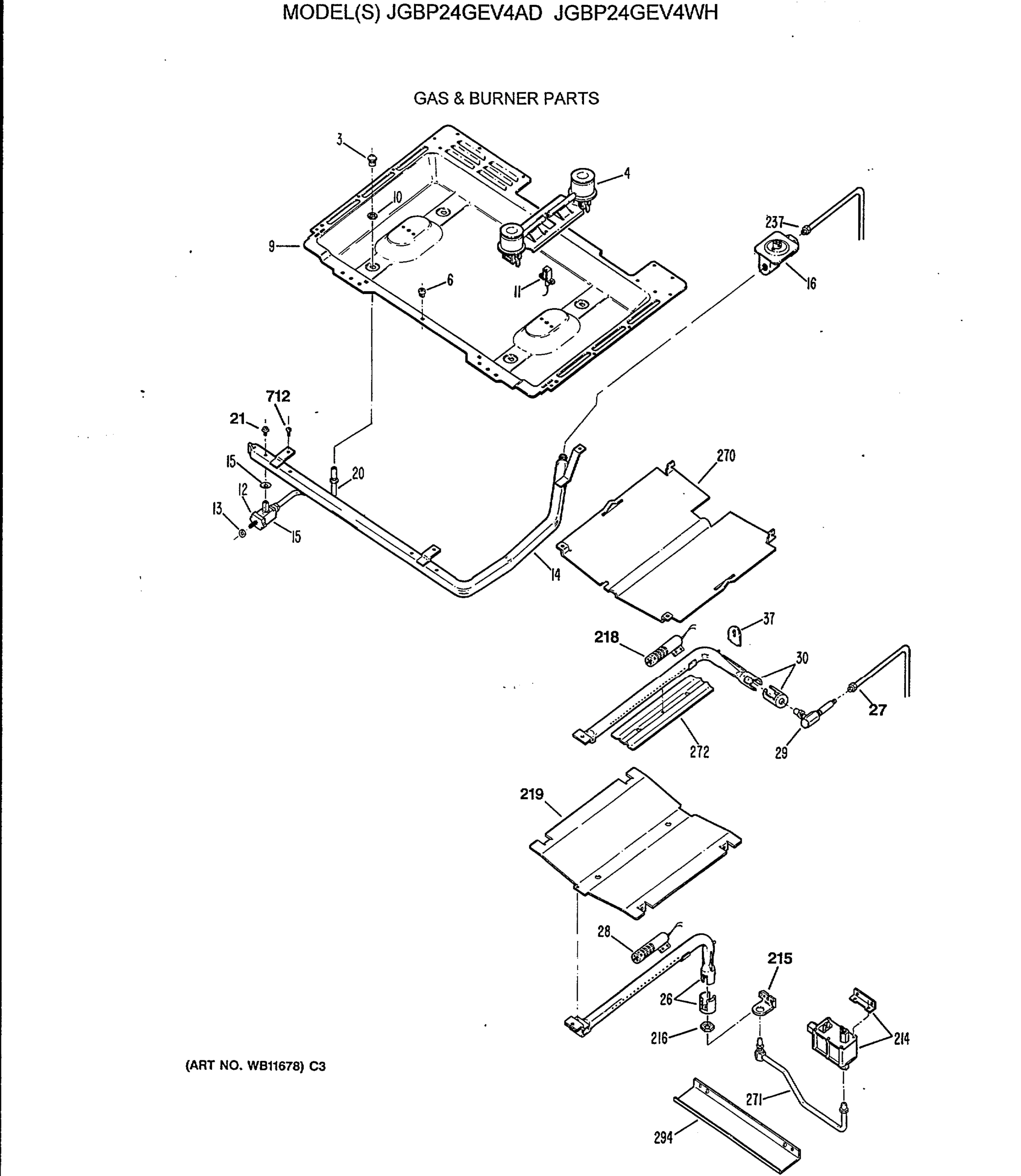 GAS & BURNER PARTS