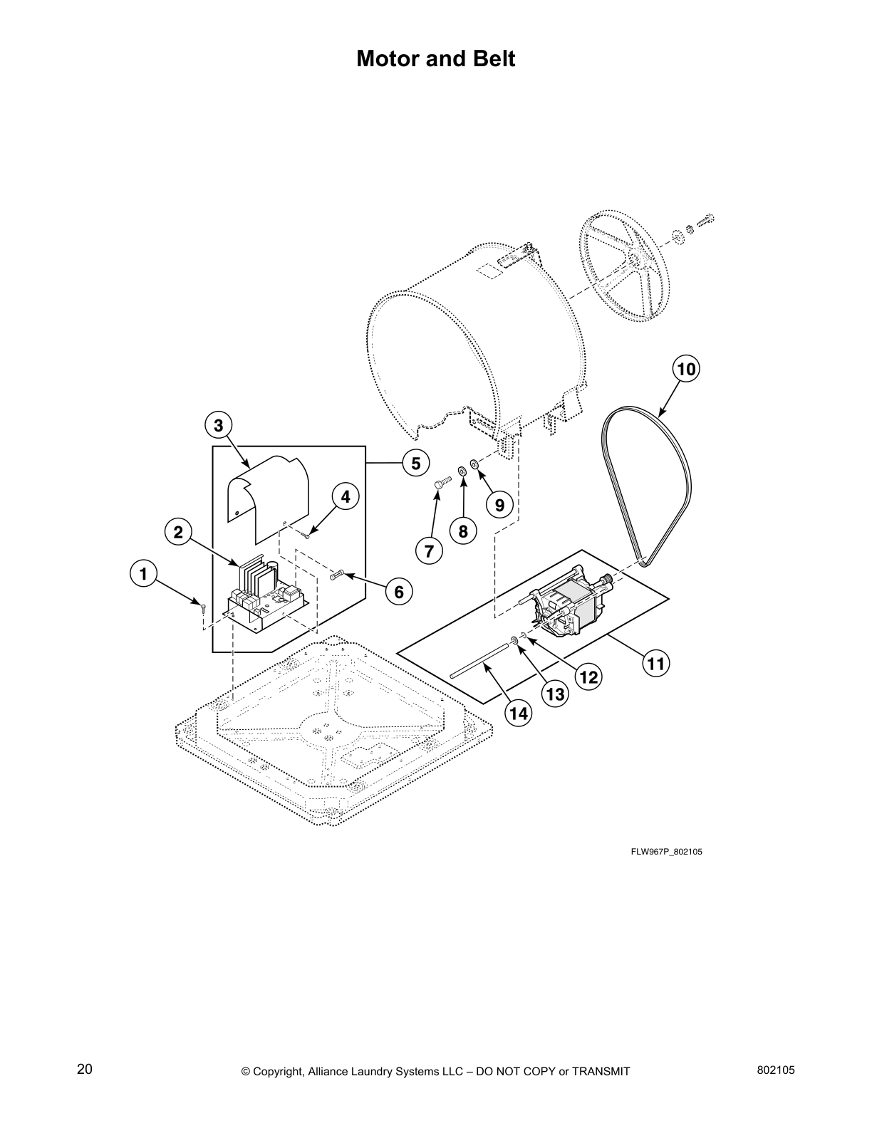 Motor and Belt