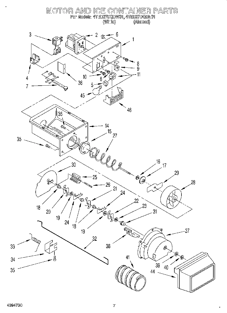 05 - MOTOR AND ICE CONTAINER