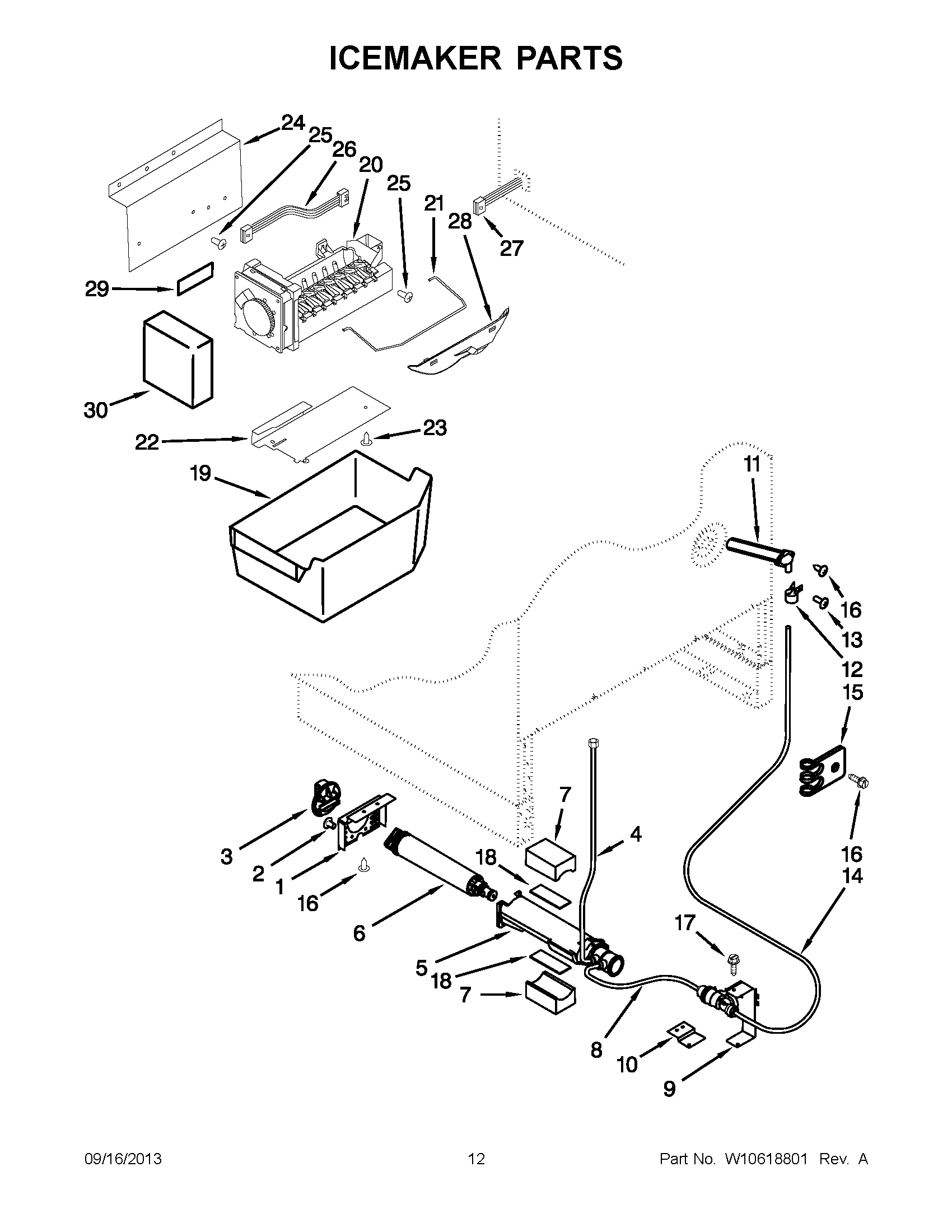 07 - ICEMAKER PARTS