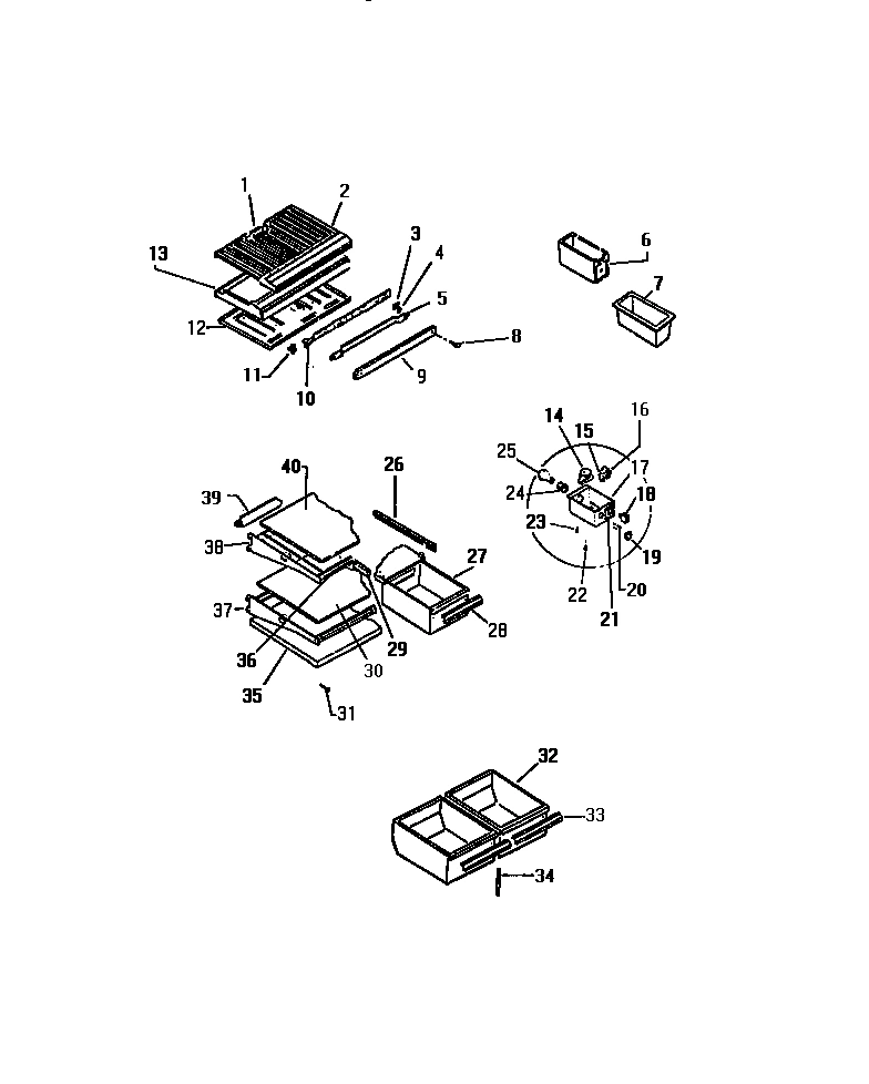 04 - SHELVES, CONTROLS, DIVIDER, MULLION
