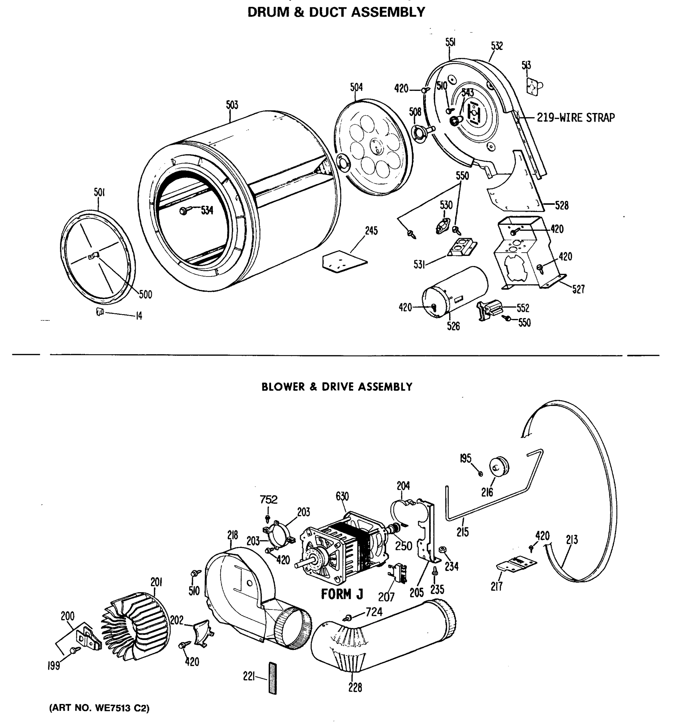 DRUM & DUCT ASSEMBLY