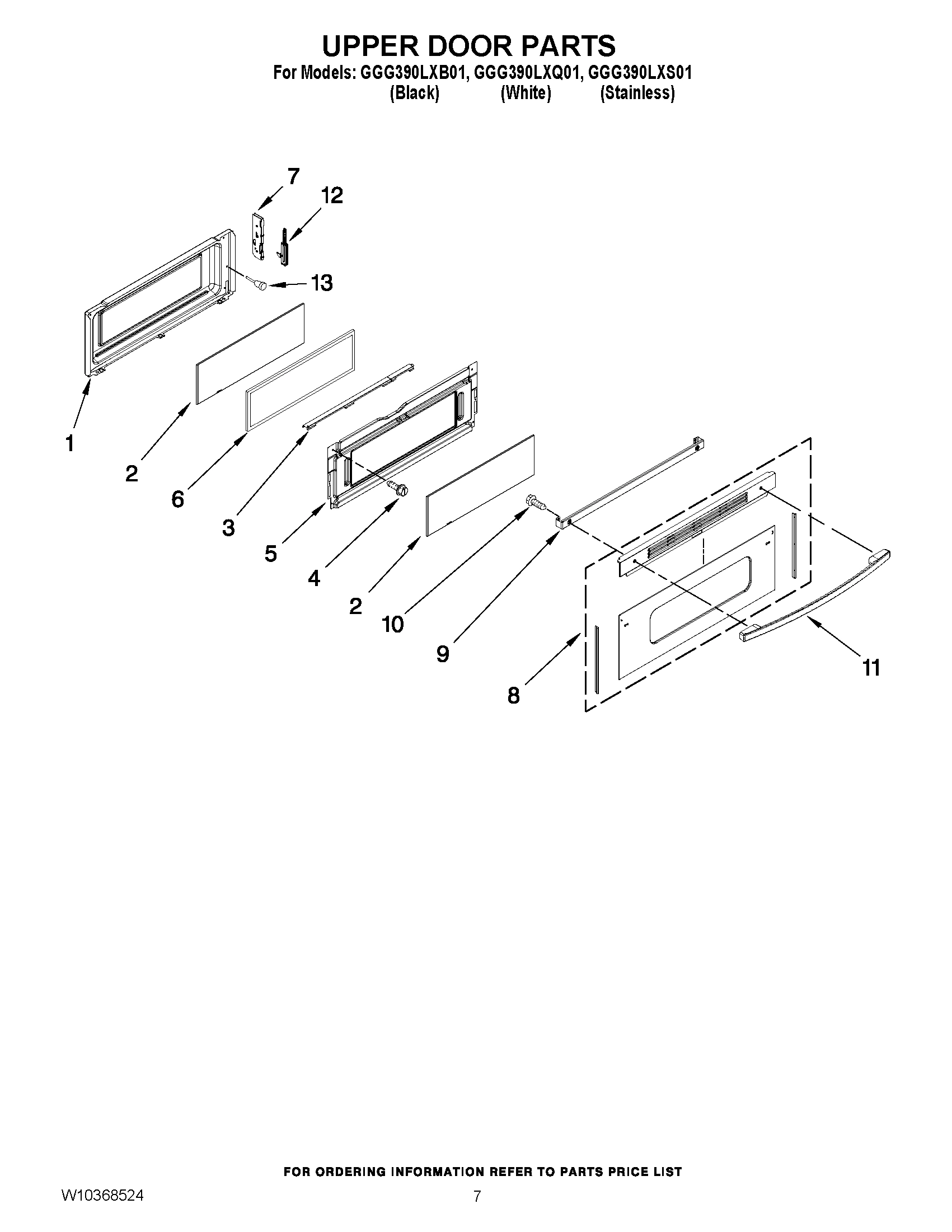 05 - UPPER DOOR PARTS