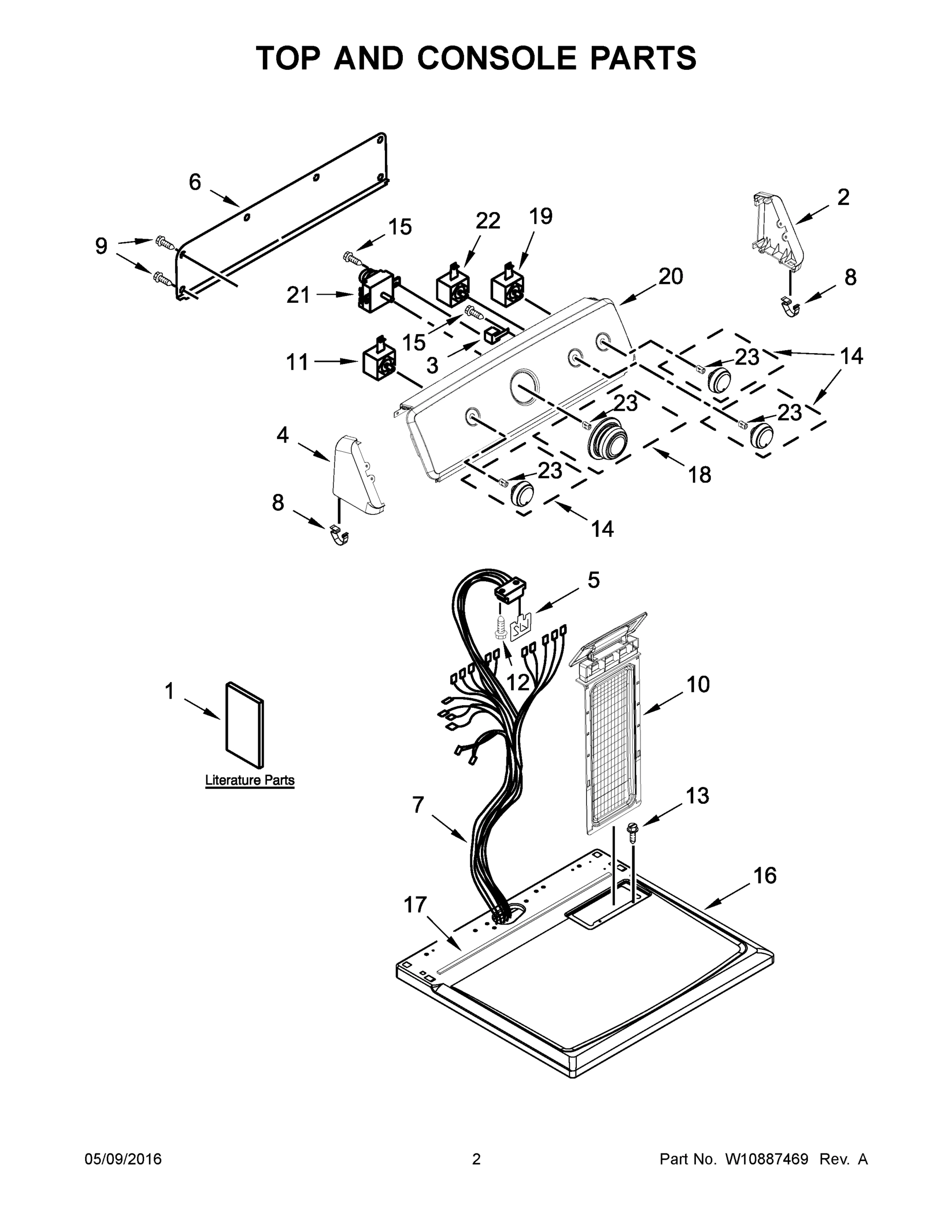 02 - TOP AND CONSOLE PARTS