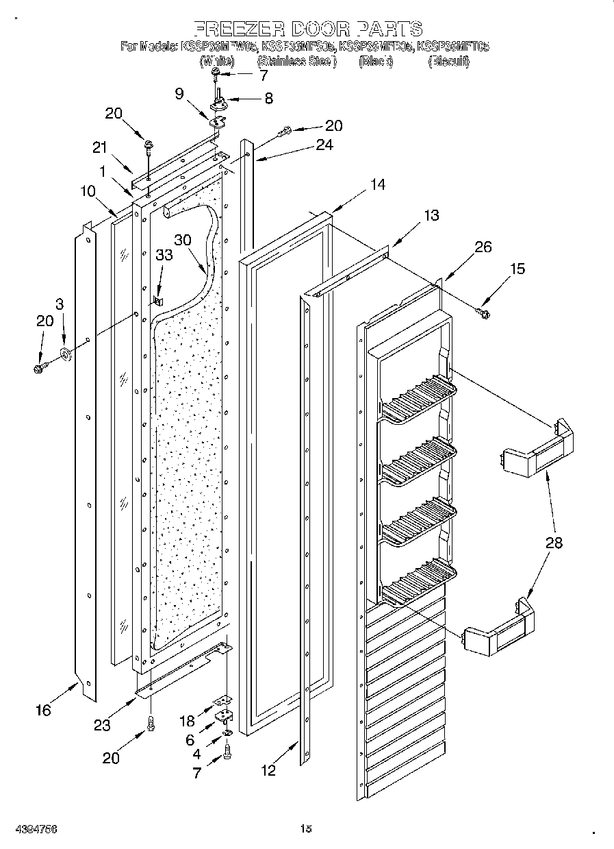 11 - FREEZER DOOR