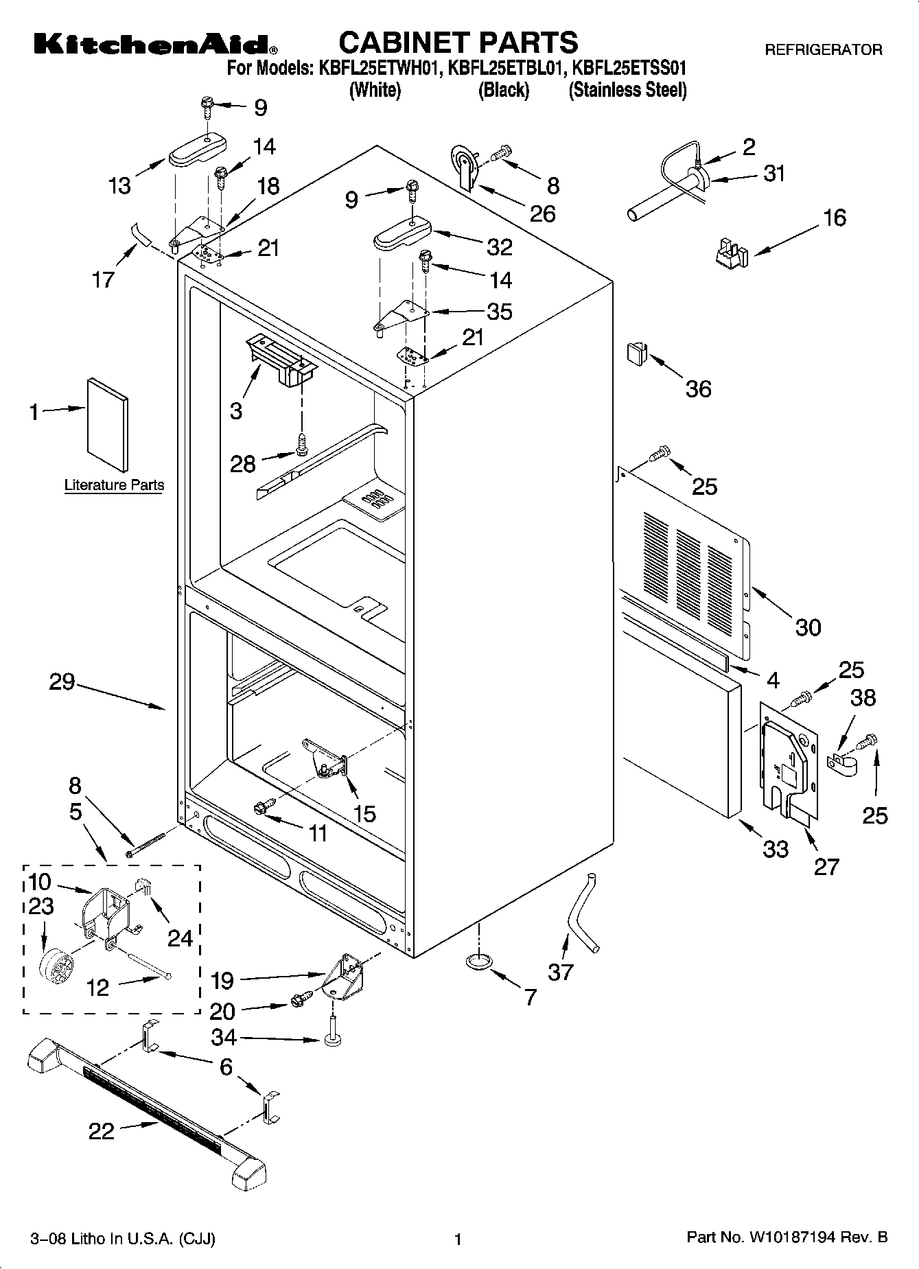 01 - CABINET PARTS