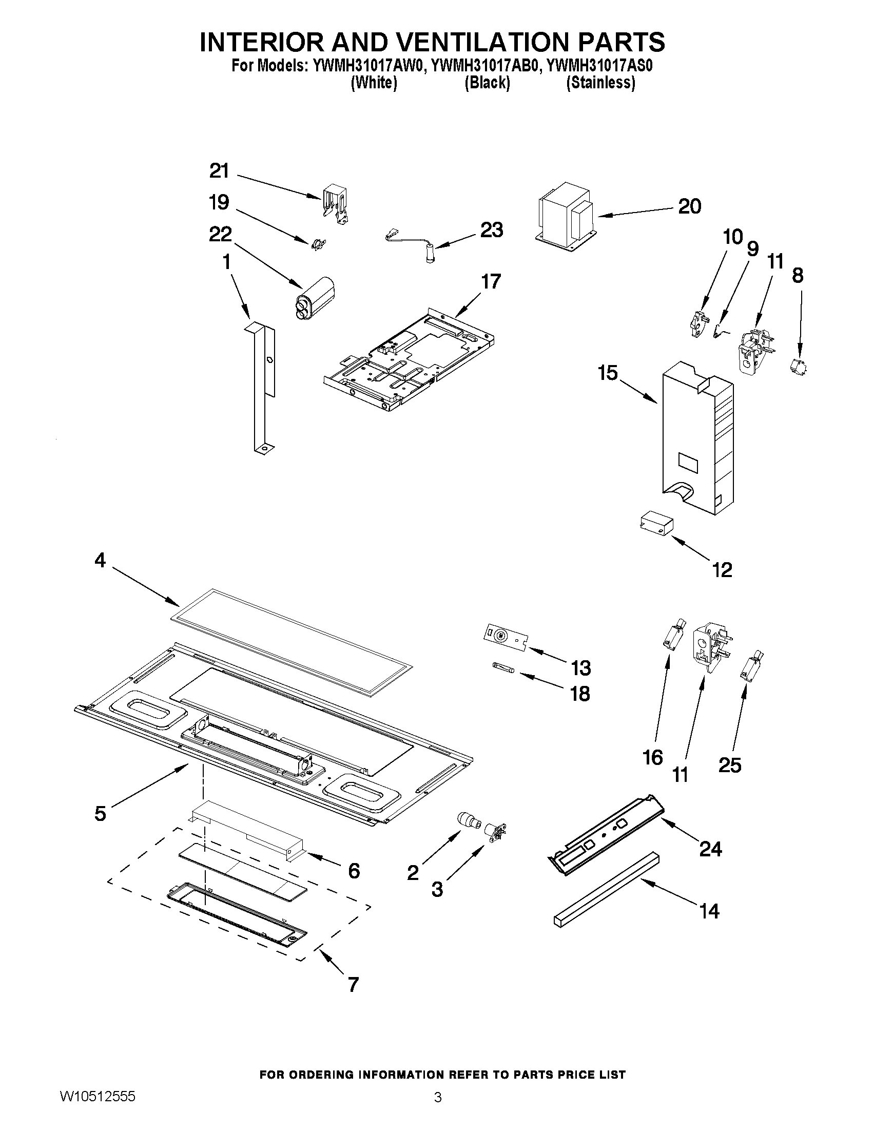 03 - INTERIOR AND VENTILATION PARTS