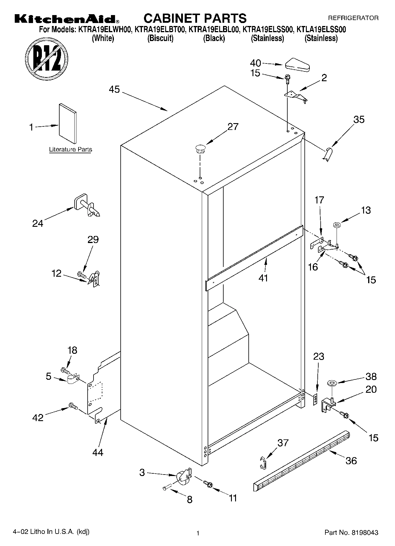 01 - CABINET, LITERATURE