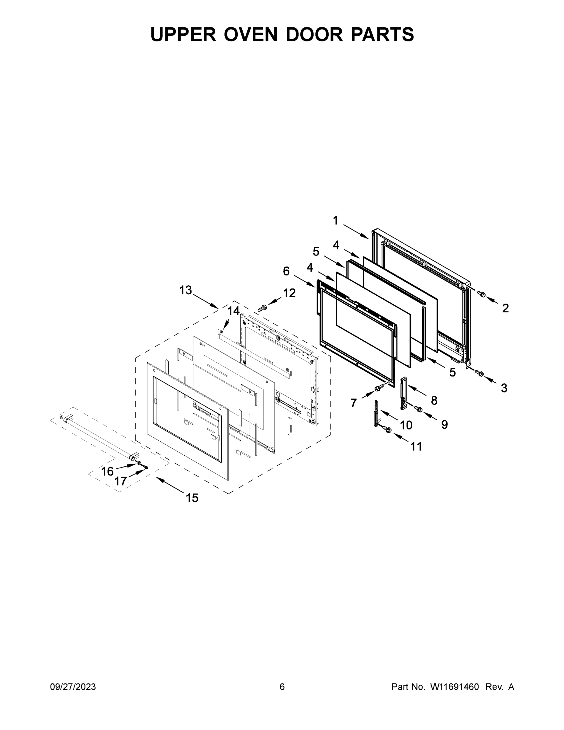 04 - UPPER OVEN DOOR PARTS