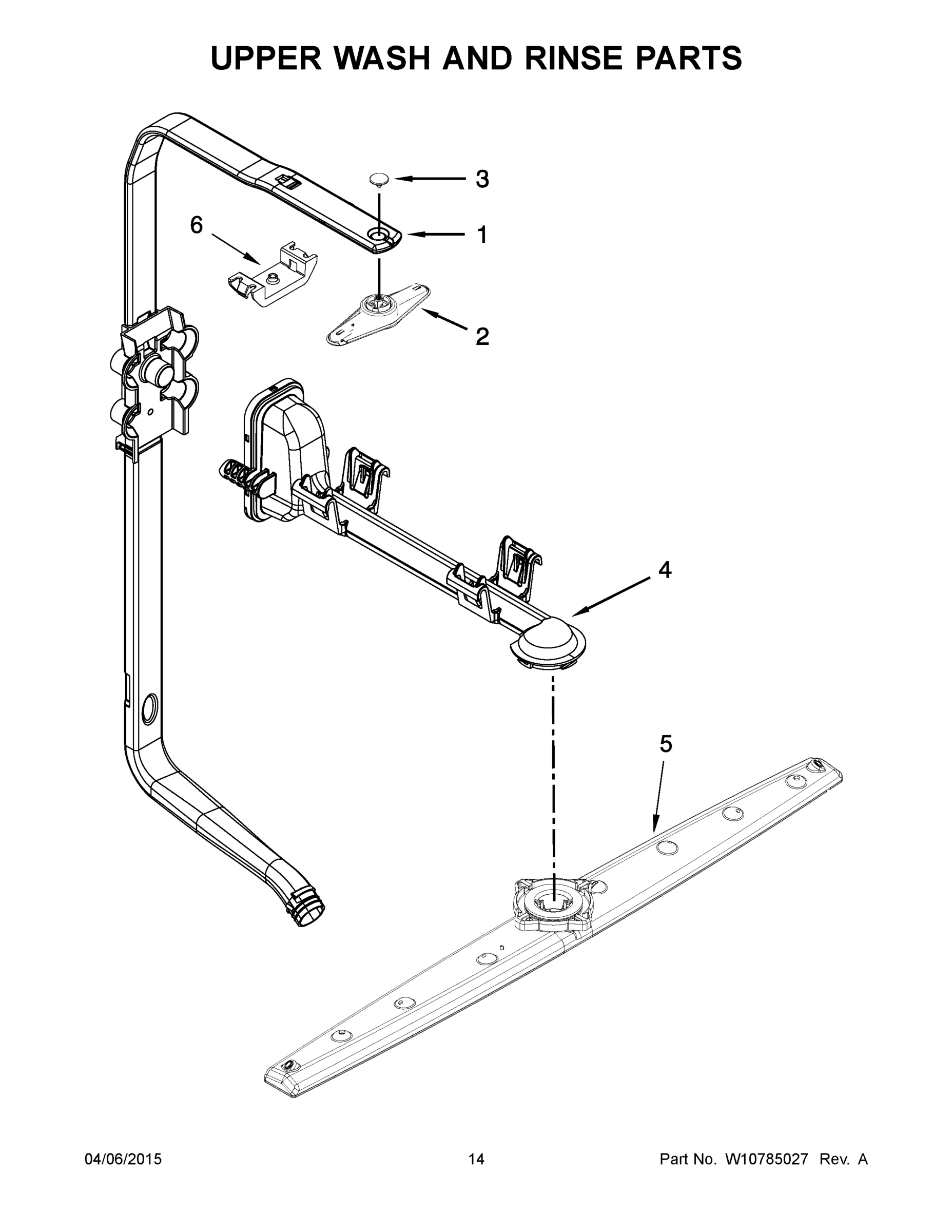 08 - UPPER WASH AND RINSE PARTS