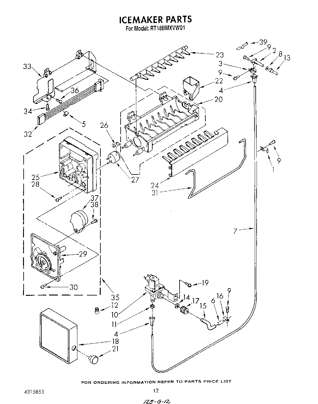 09 - ICEMAKER, NOT ILLUSTRATED