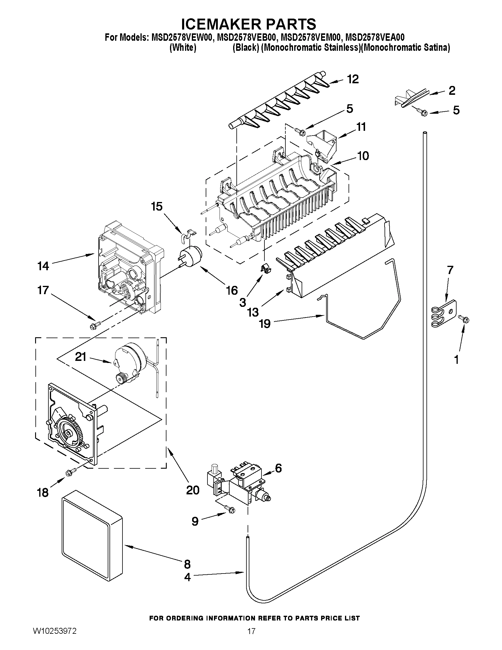 10 - ICEMAKER PARTS