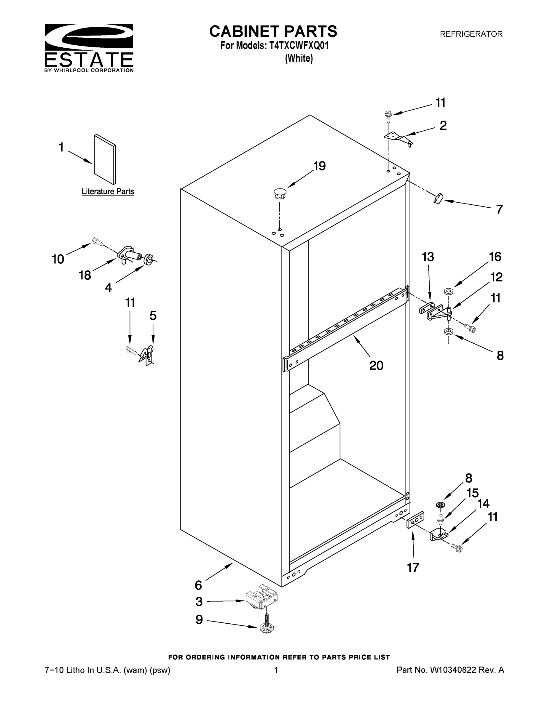 01 - CABINET PARTS