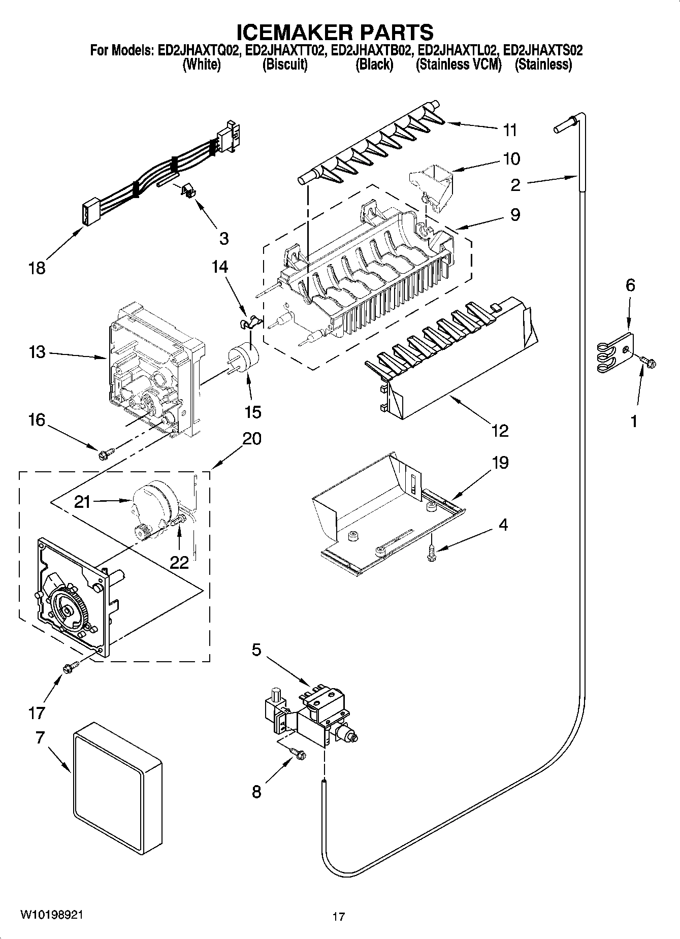 10 - ICEMAKER PARTS