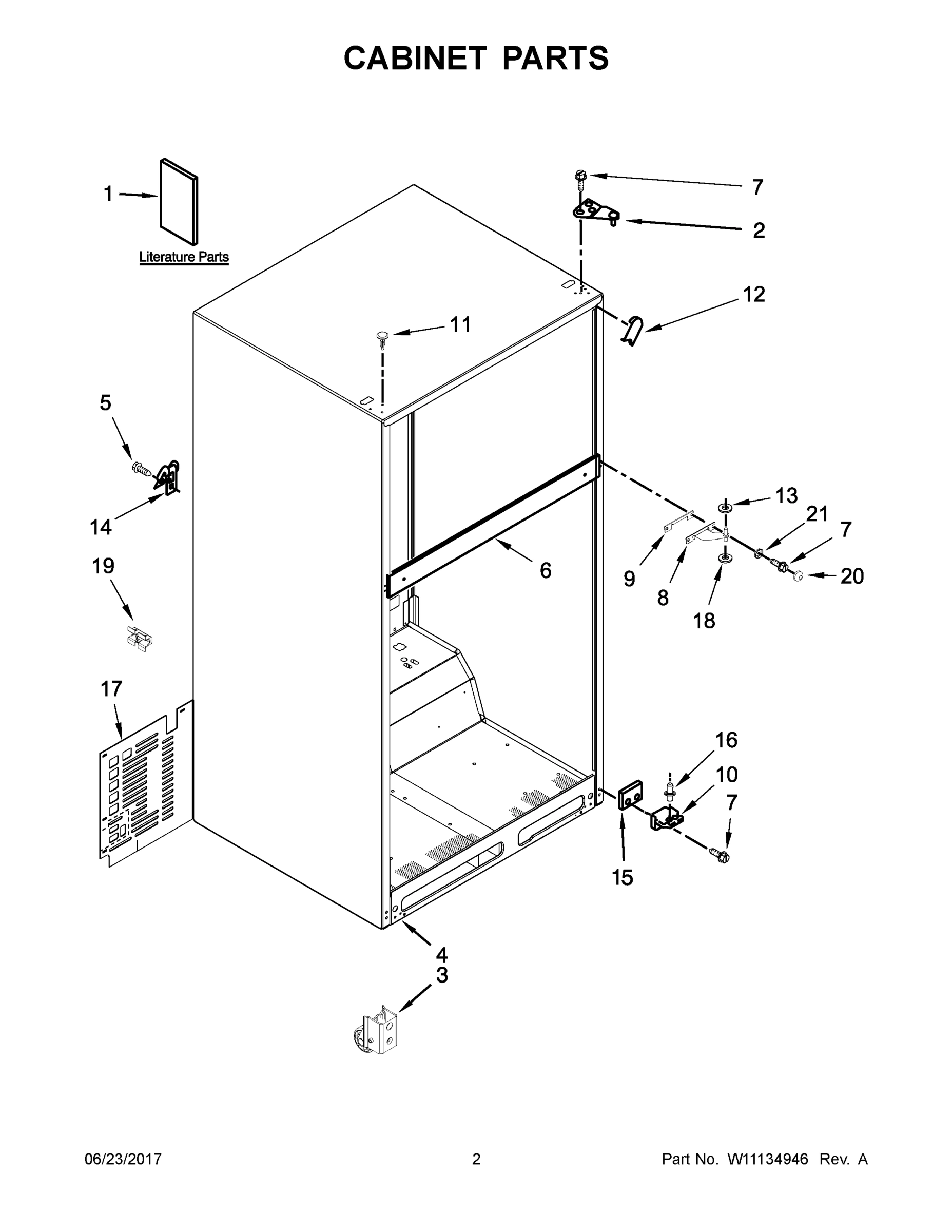 02 - CABINET PARTS