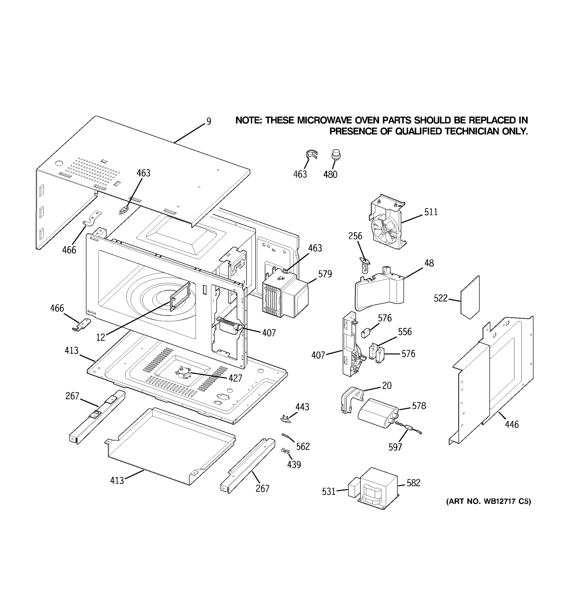 MICROWAVE BODY PARTS