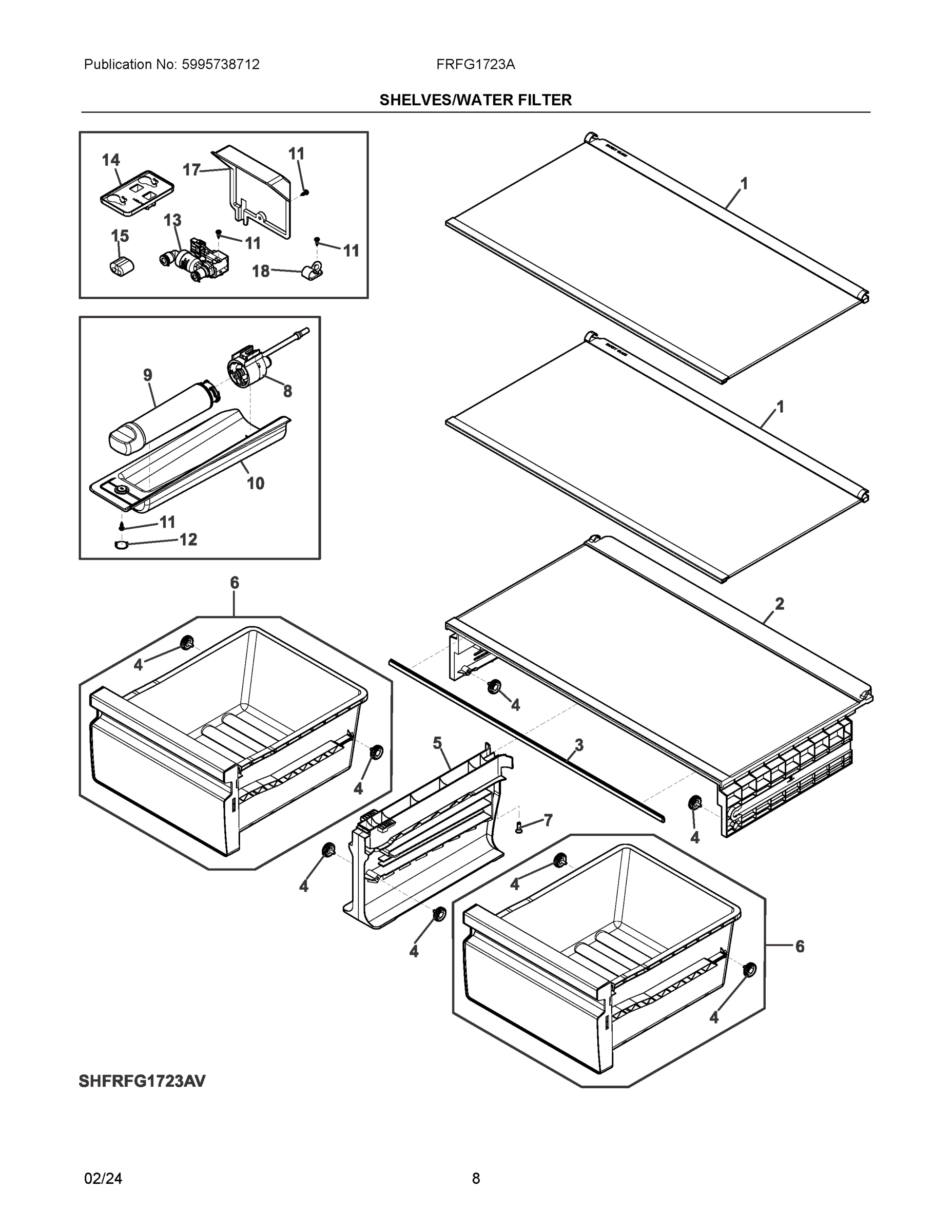 05 - SHELVES/WATER FILTER