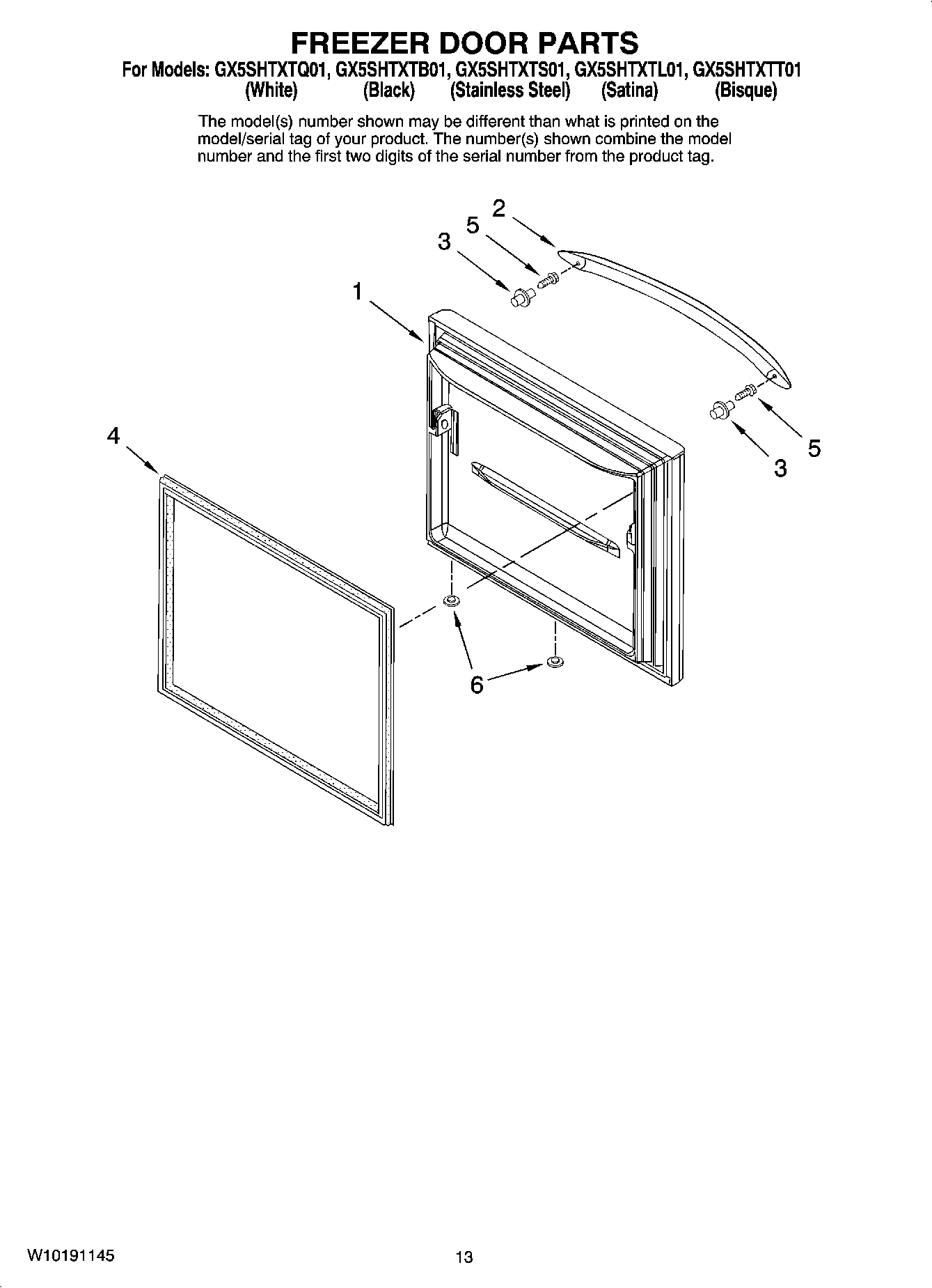 07 - FREEZER DOOR PARTS