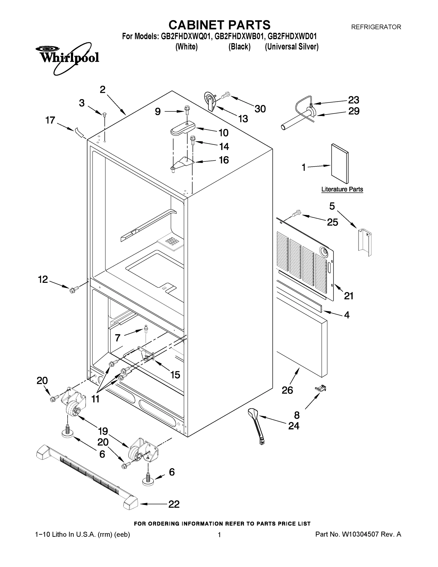 01 - CABINET PARTS