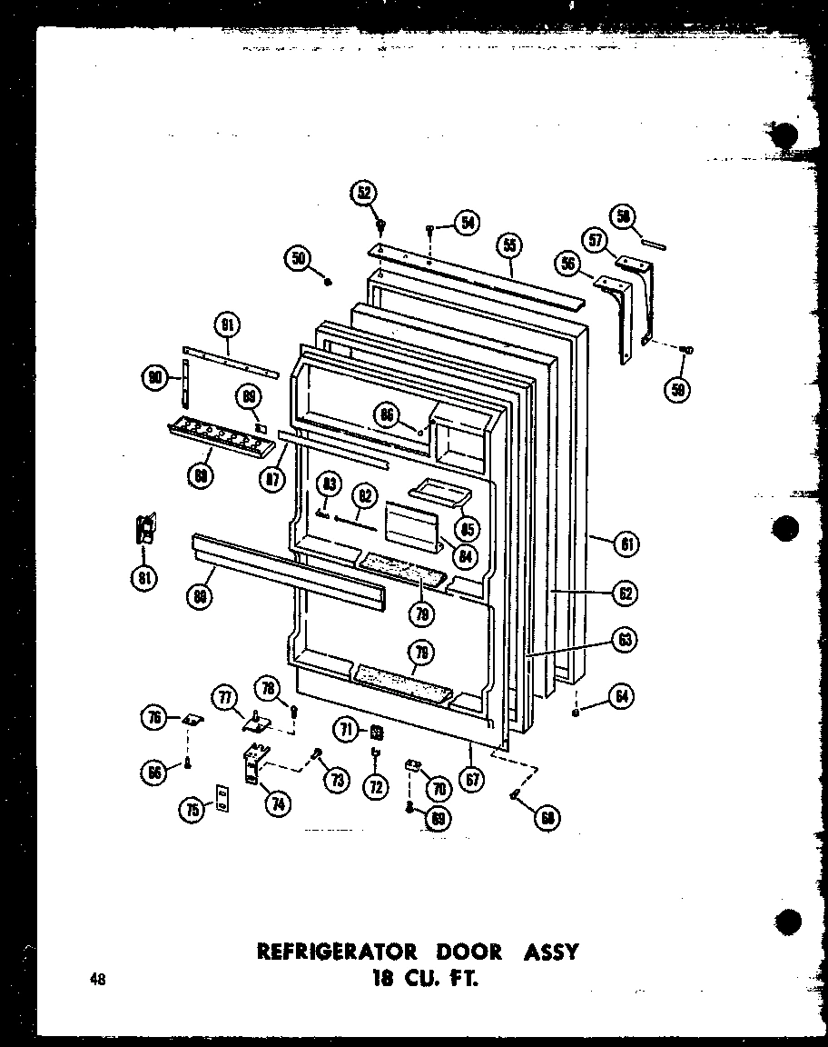 08 - REF DOOR ASSY 18 CU. FT.