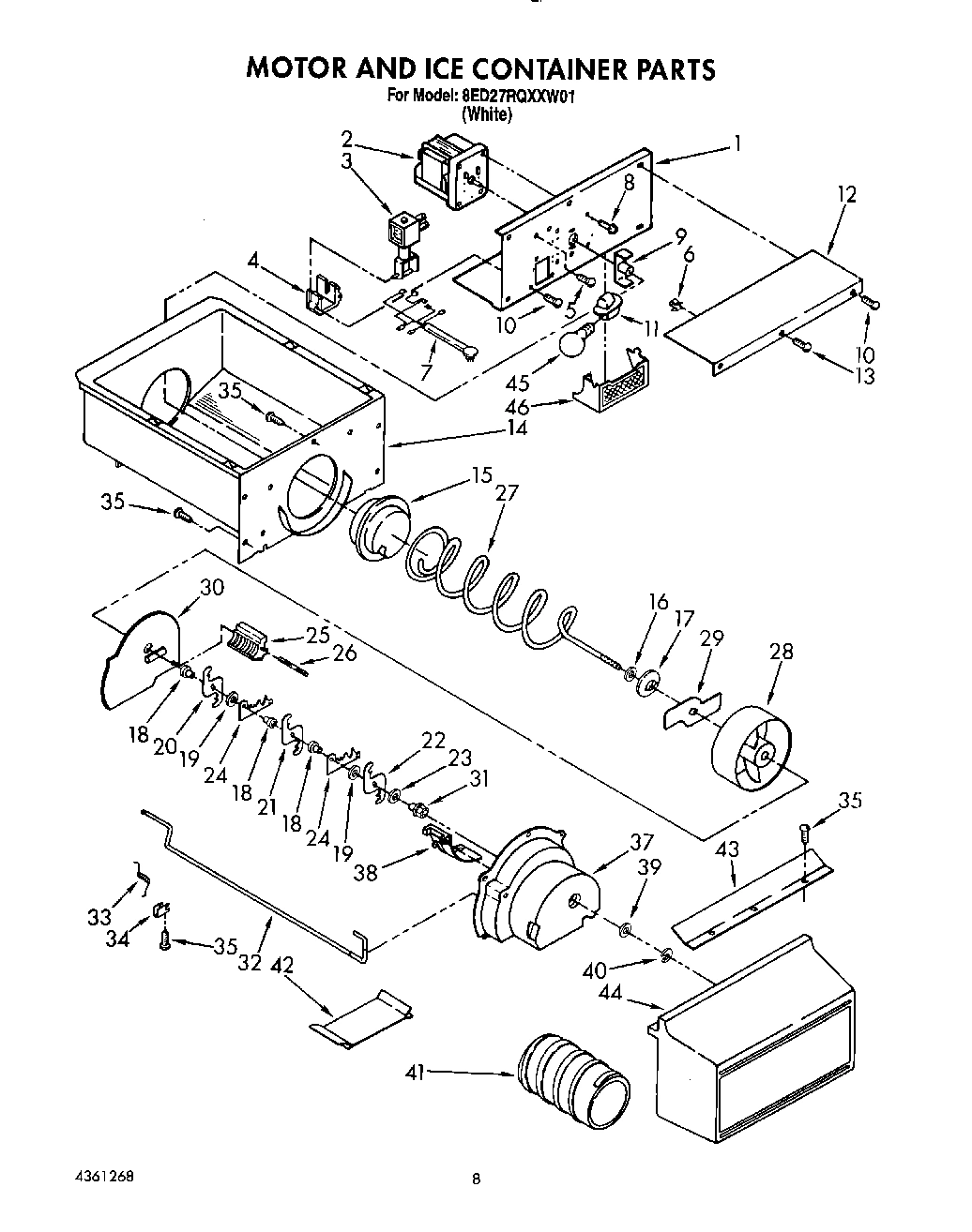 06 - MOTOR AND ICE CONTAINER