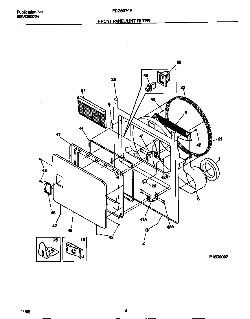 03 - FRONT PANEL/LINT FILTER