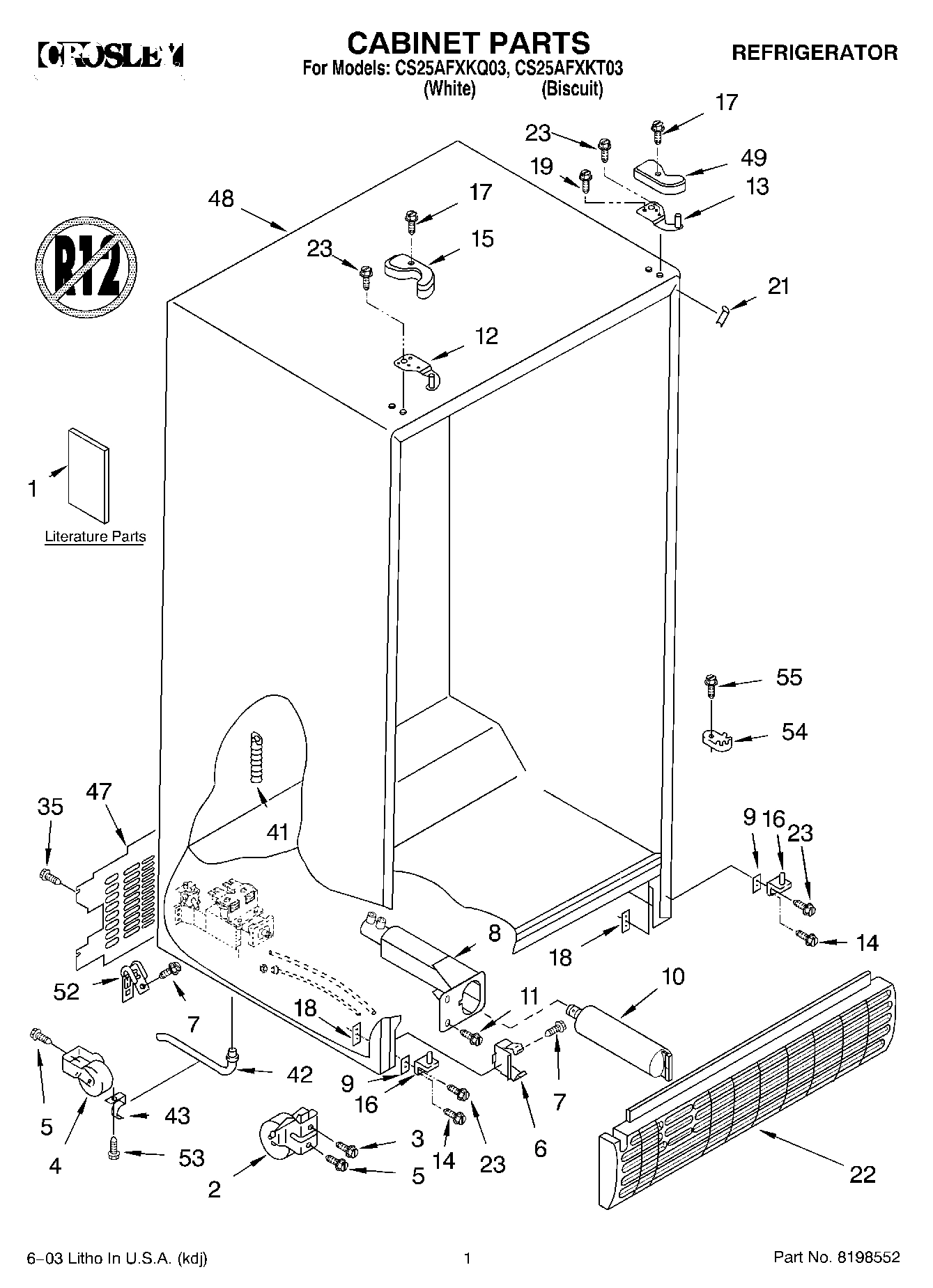 01 - CABINET PARTS
