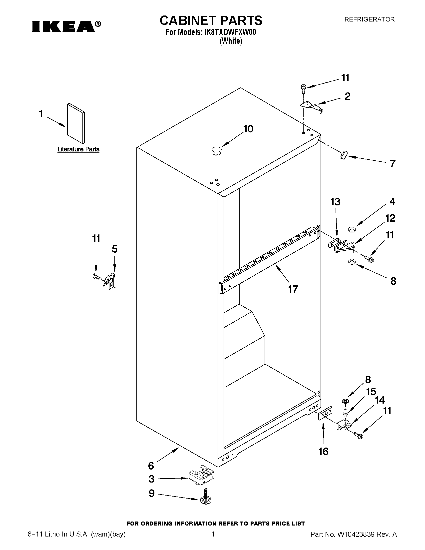 01 - CABINET PARTS