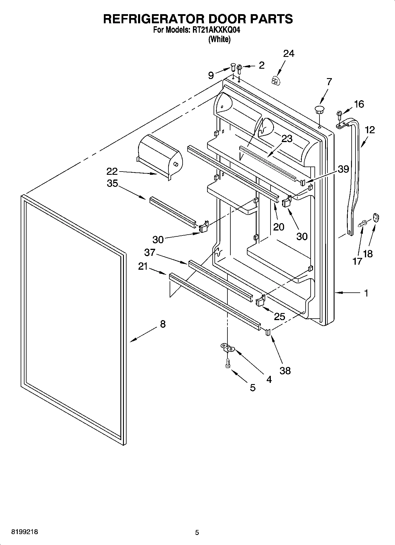 04 - REFRIGERATOR DOOR PARTS