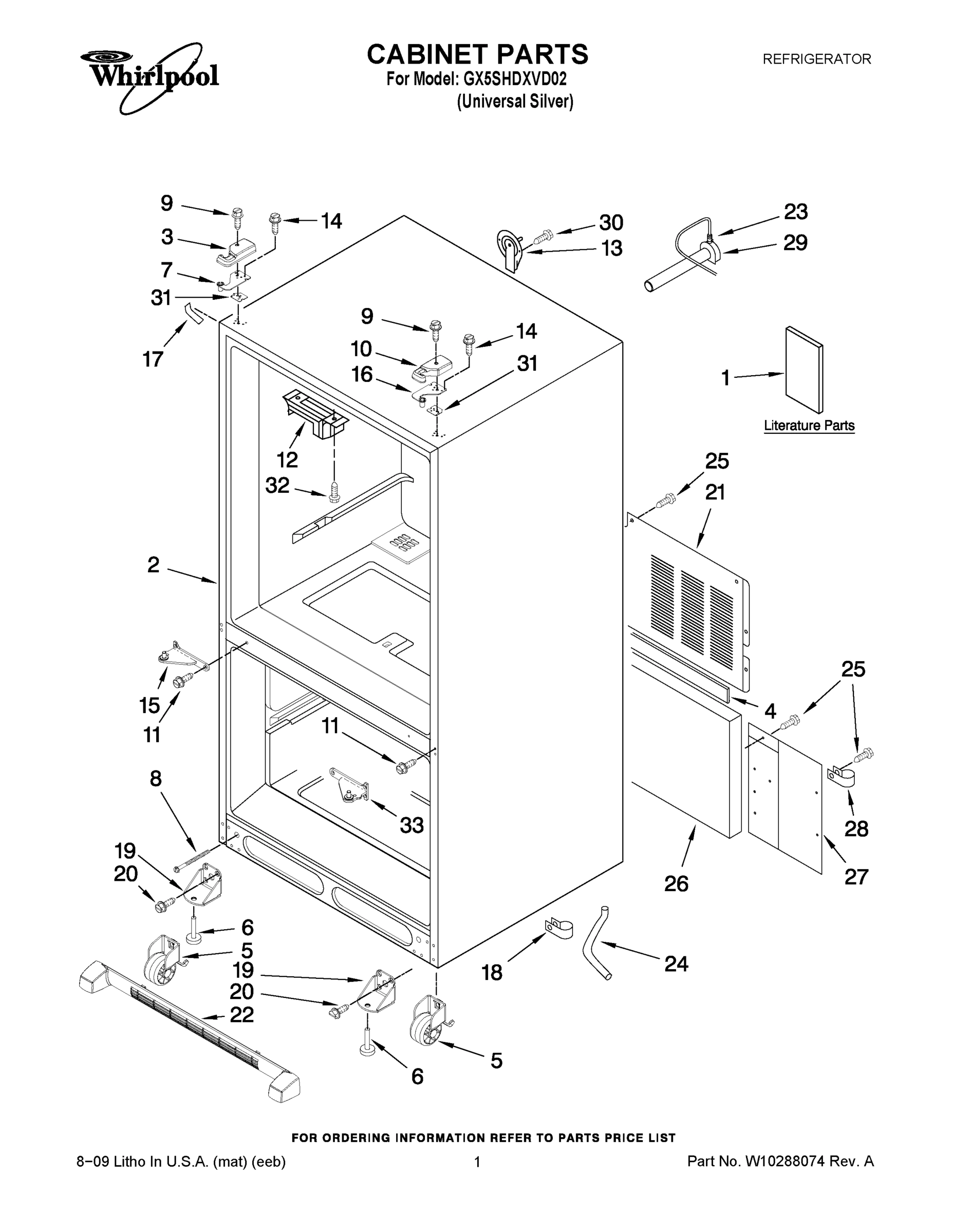 01 - CABINET PARTS