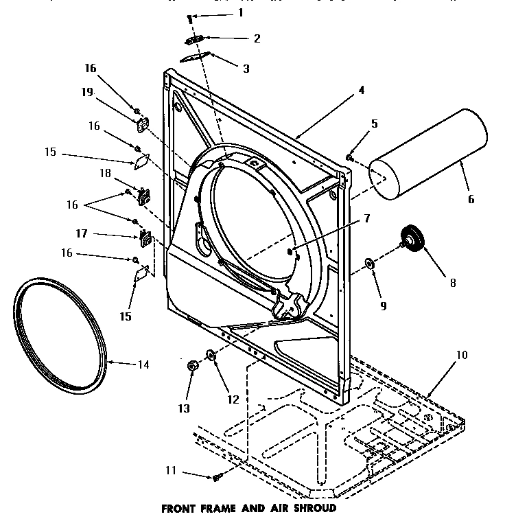 13 - FRONT FRAME & AIR SHROUD