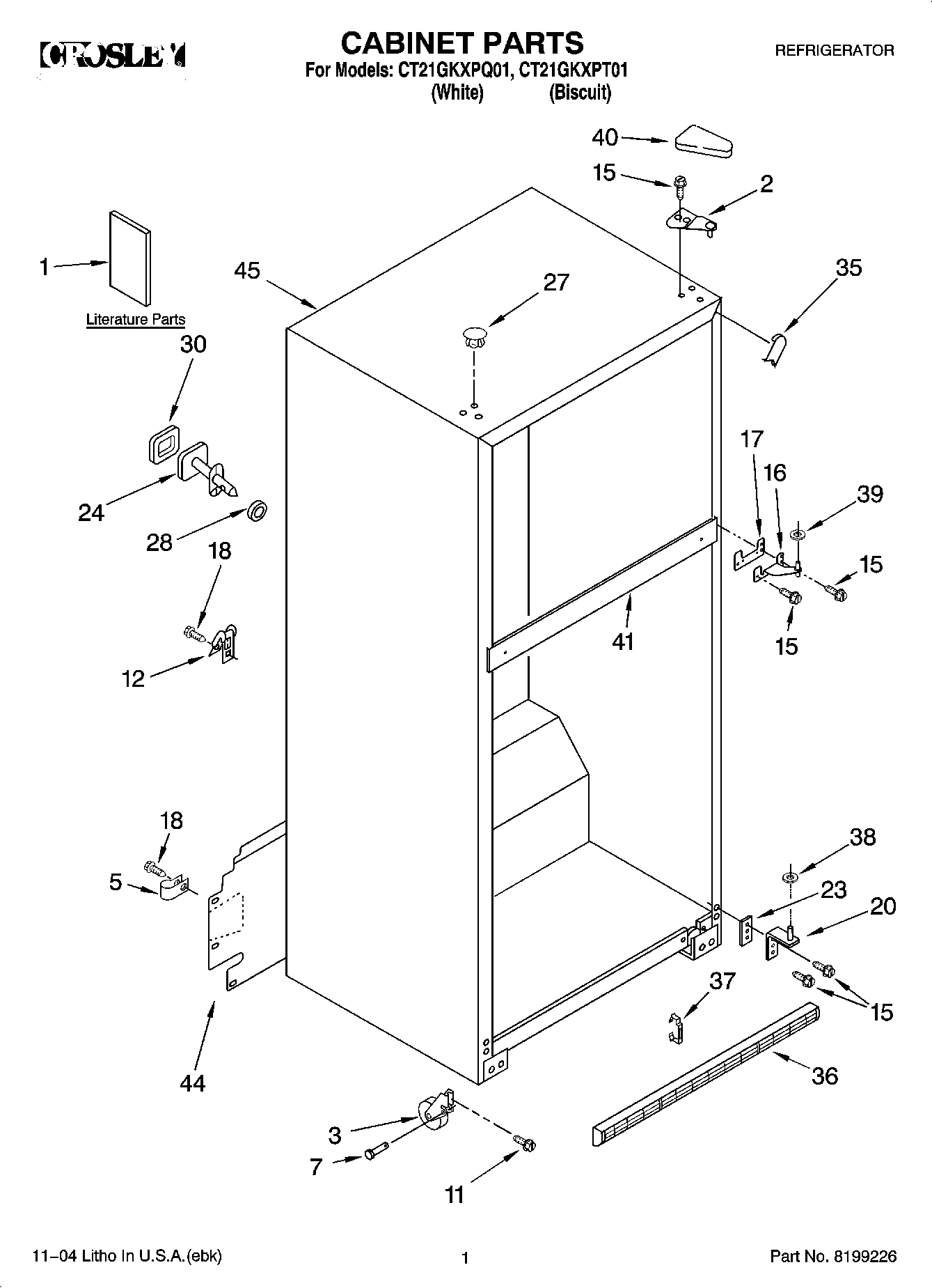 01 - CABINET PARTS