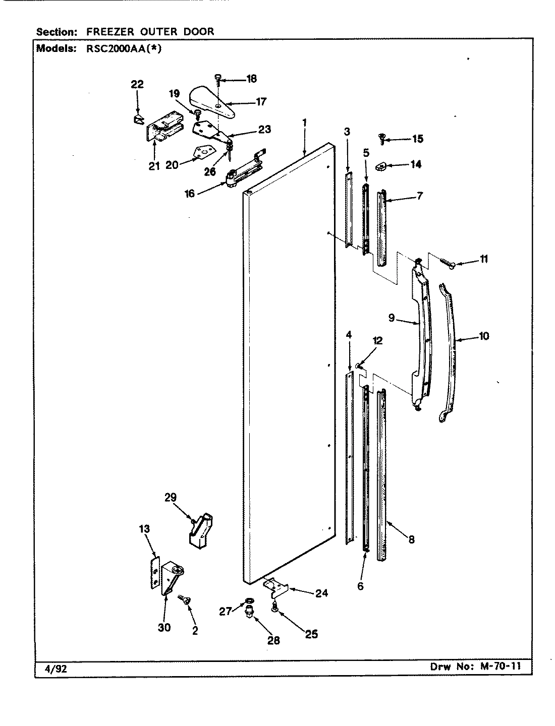 03 - FREEZER OUTER DOOR