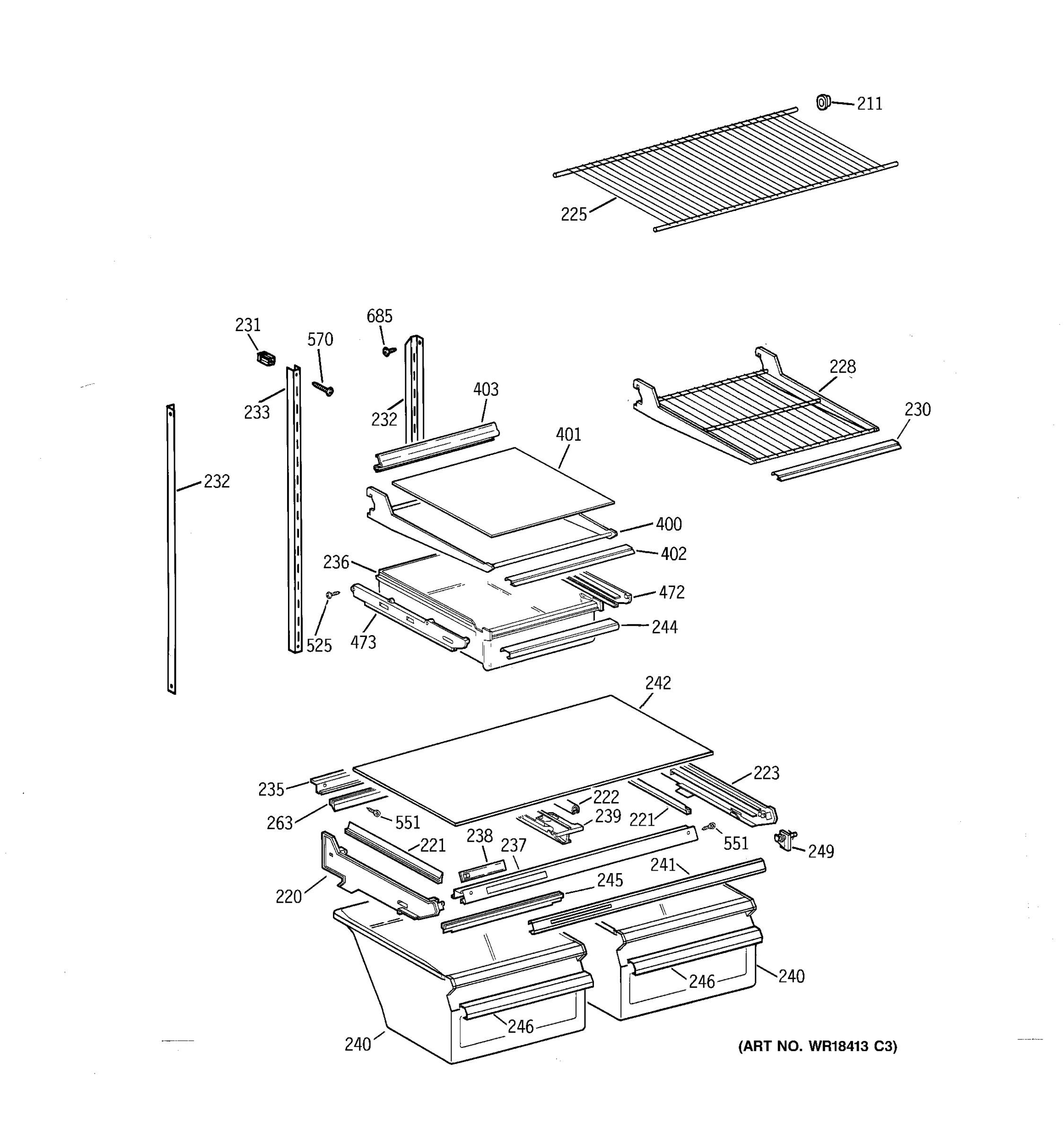 SHELF PARTS