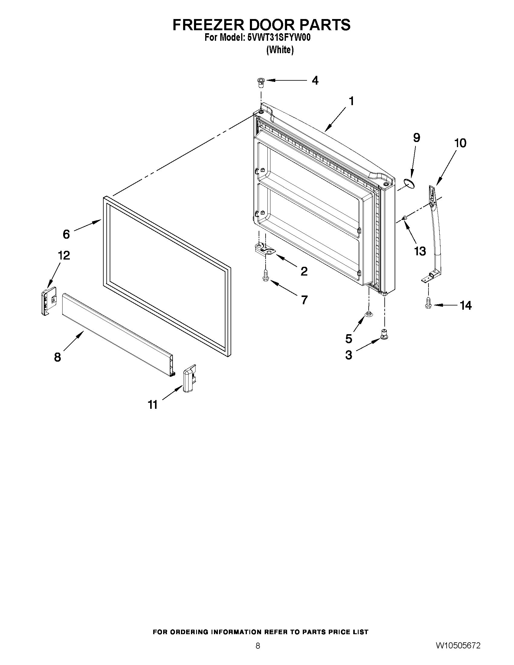 05 - FREEZER DOOR PARTS