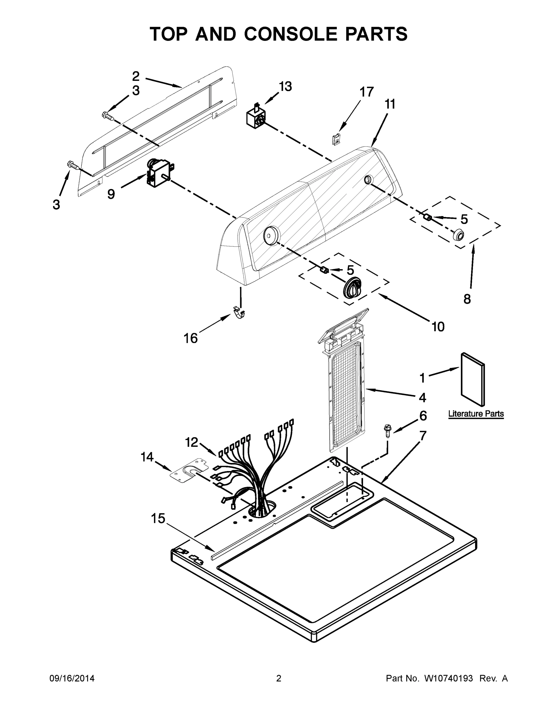02 - TOP AND CONSOLE PARTS