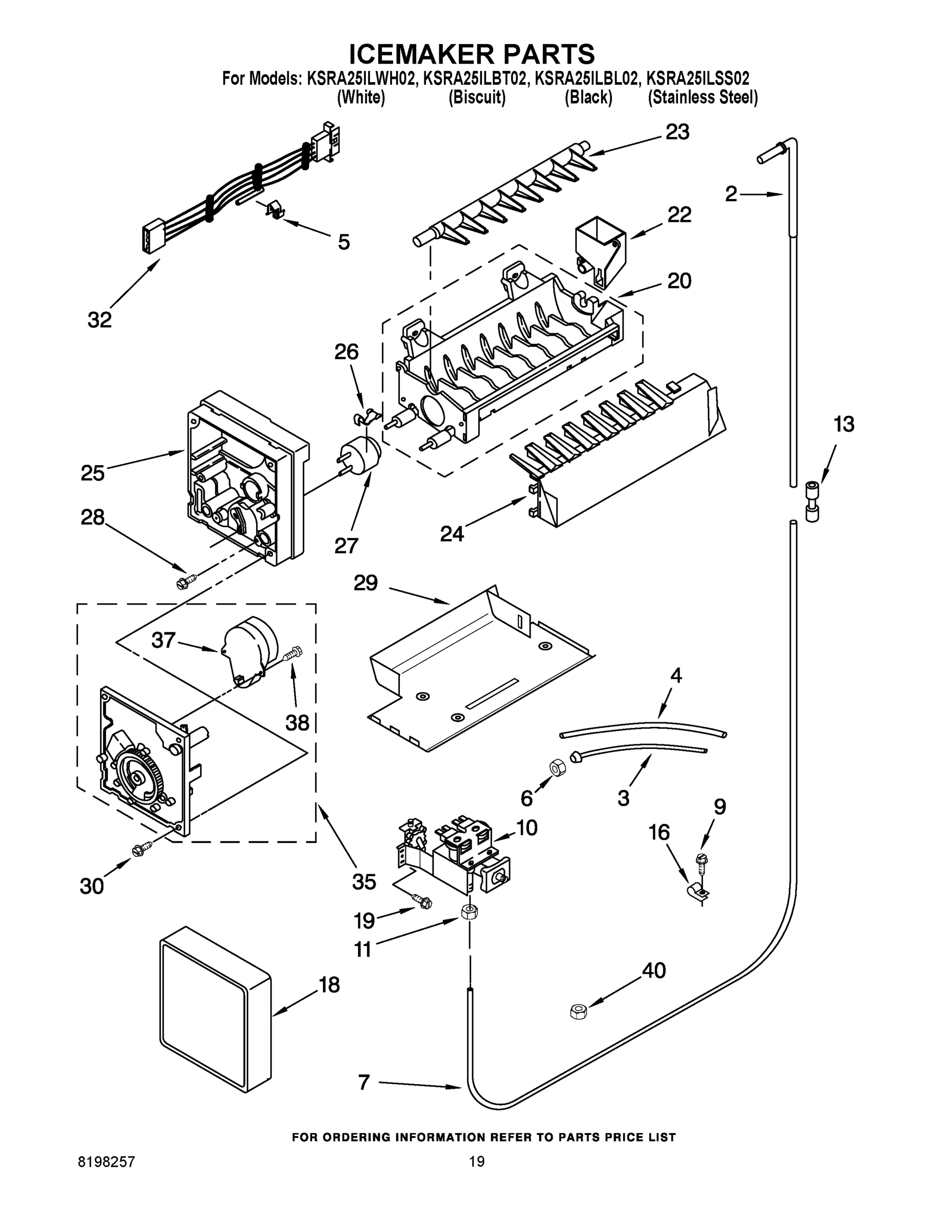 13 - ICEMAKER PARTS