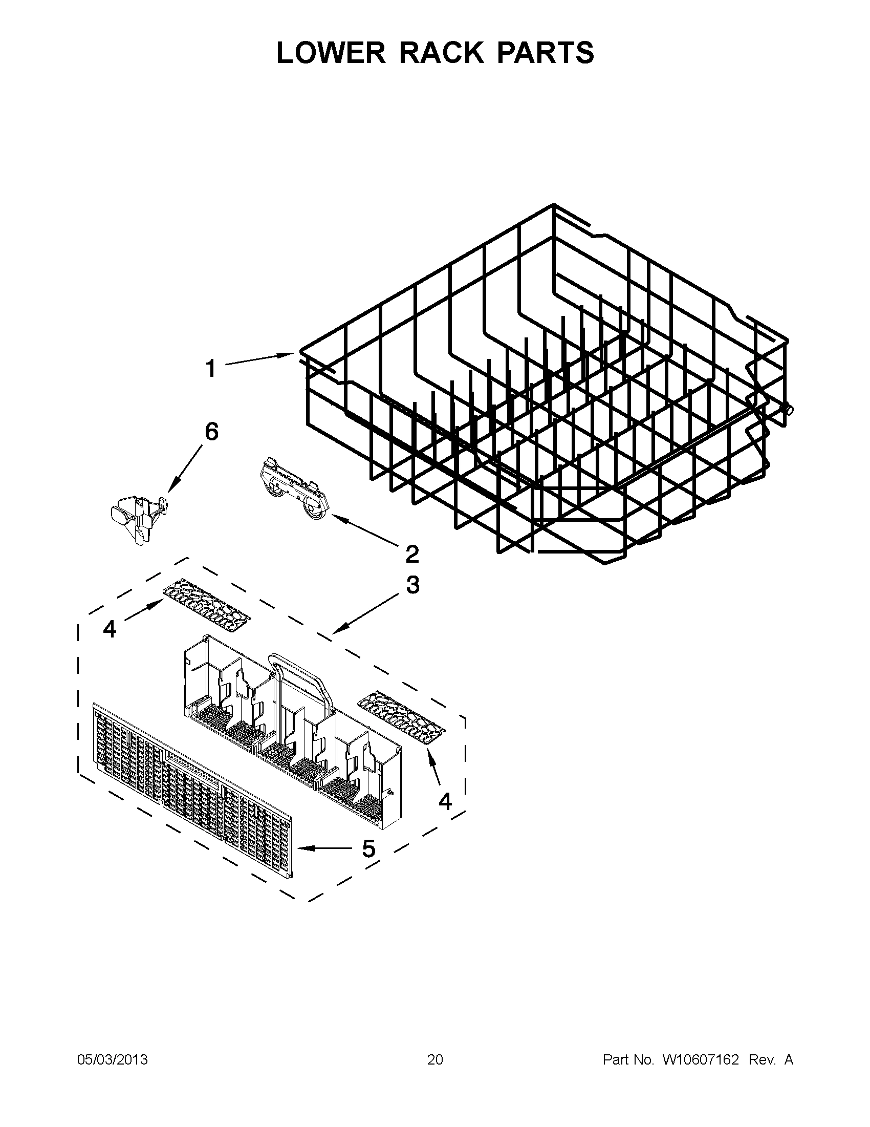 10 - LOWER RACK PARTS