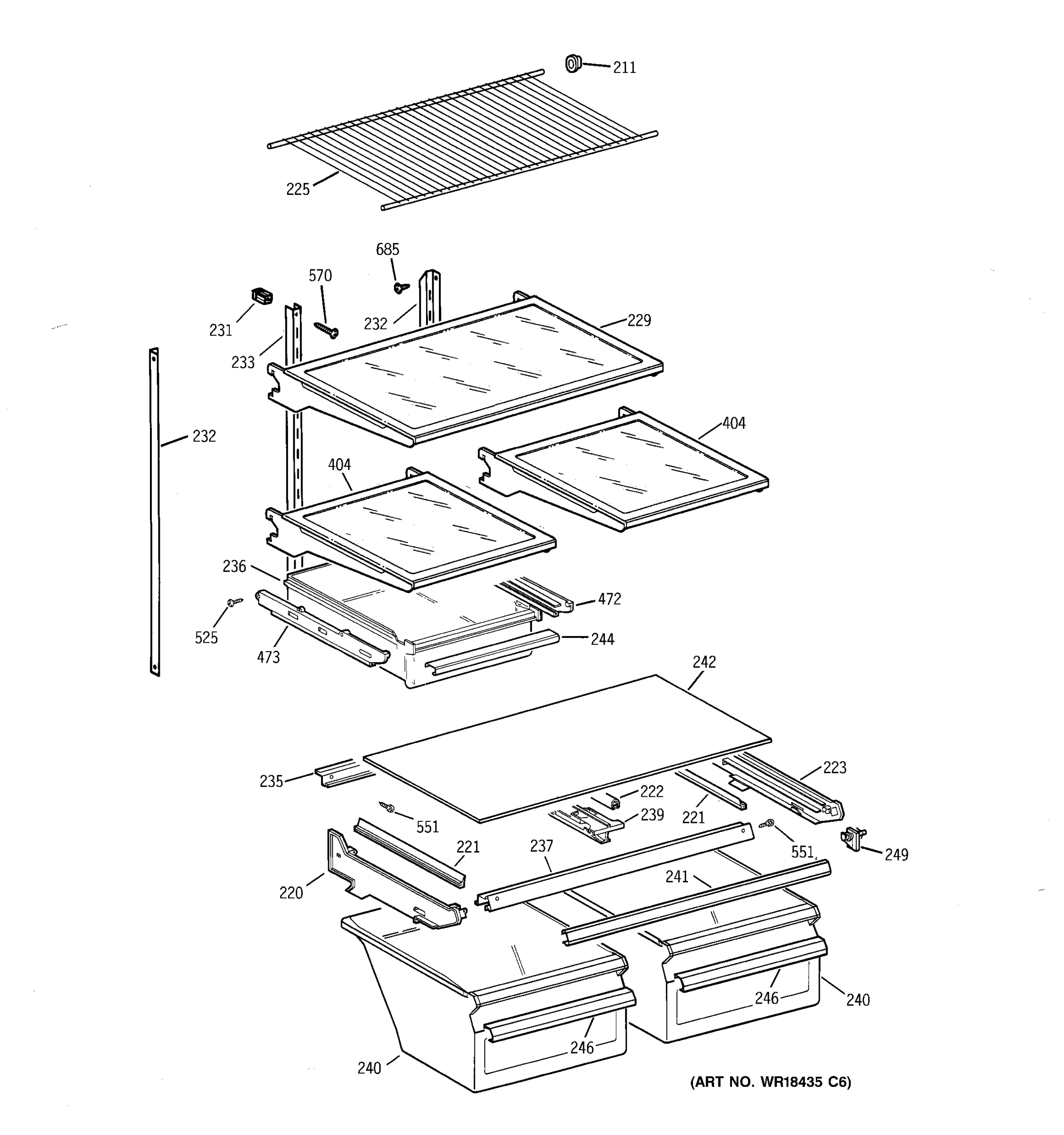 SHELF PARTS