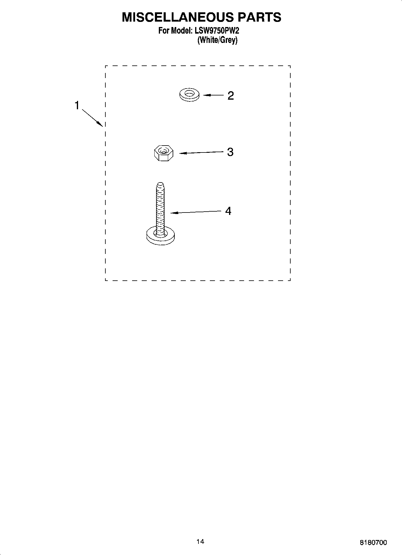 10 - MISCELLANEOUS PARTS, OPTIONAL PARTS (NOT INCLUDED)