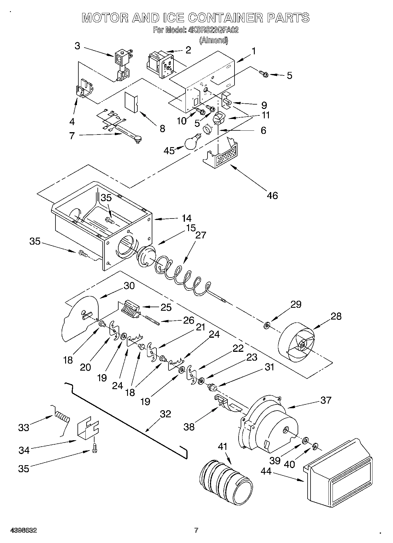 05 - MOTOR AND ICE CONTAINER