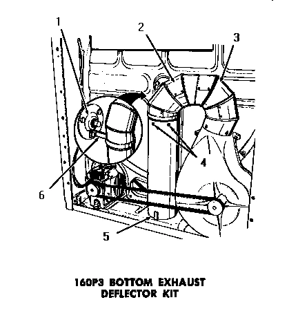 03 - 160P3 BOTTOM EXHAUST DEFLECTOR KIT