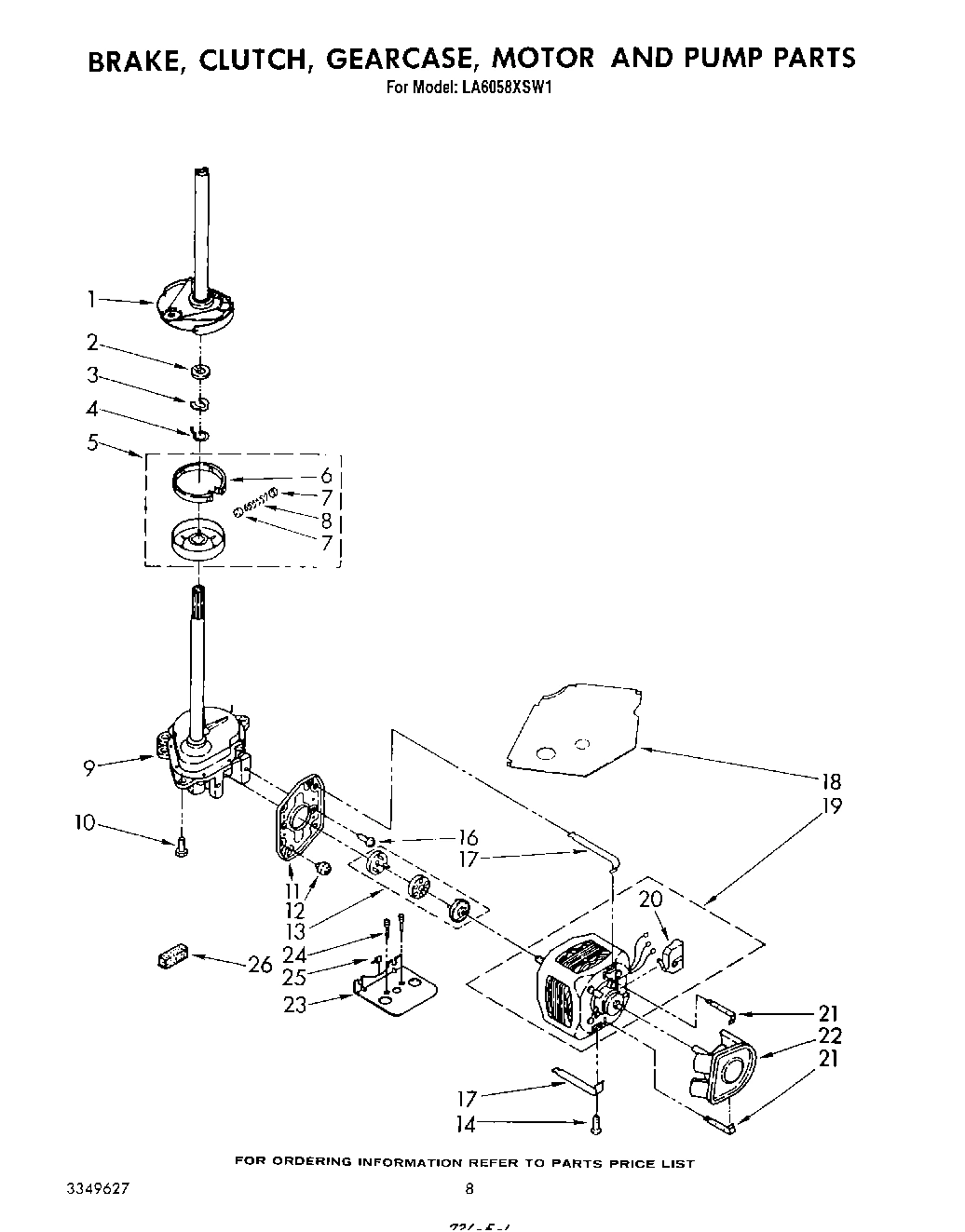 07 - BRAKE, CLUTCH, GEARCASE, MOTOR AND PUMP