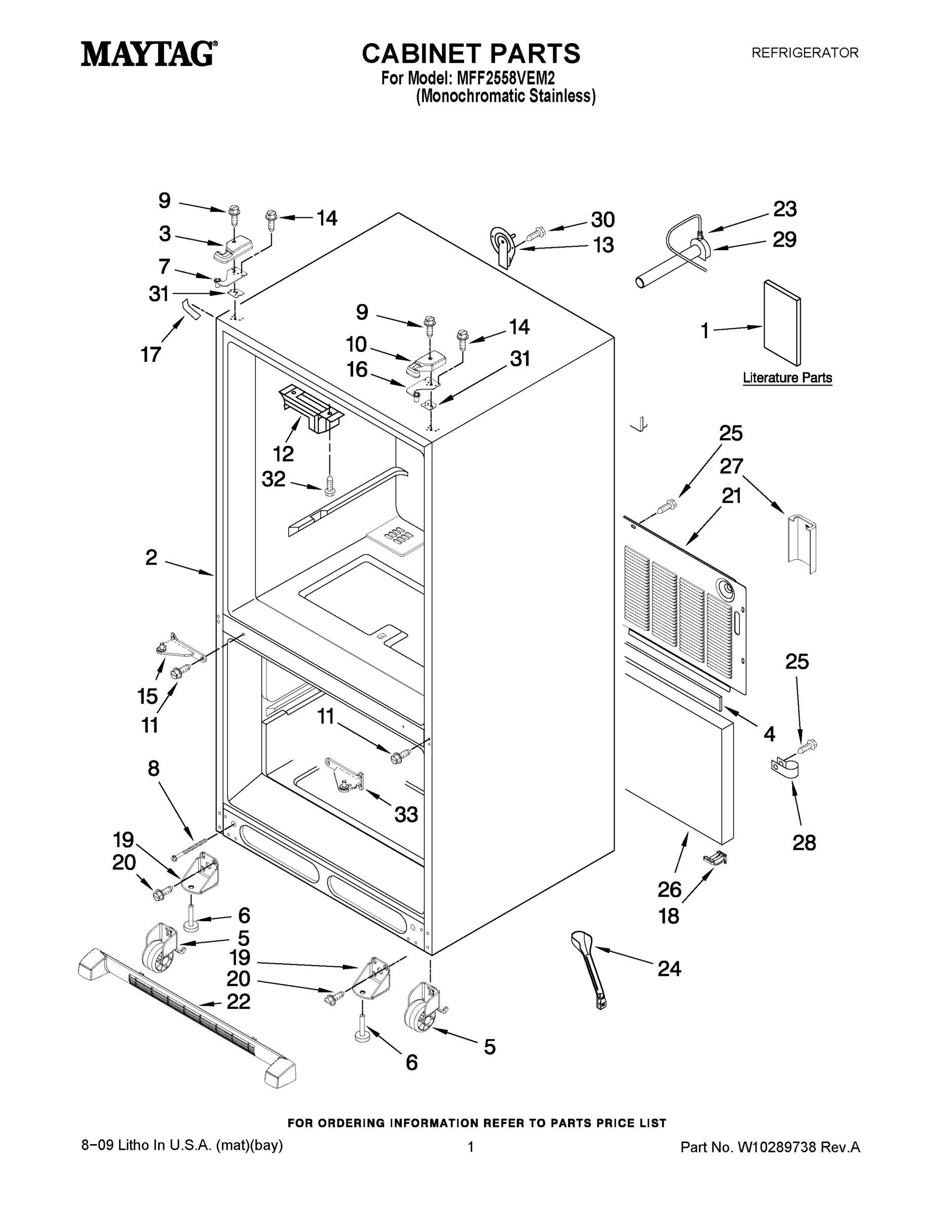 01 - CABINET PARTS